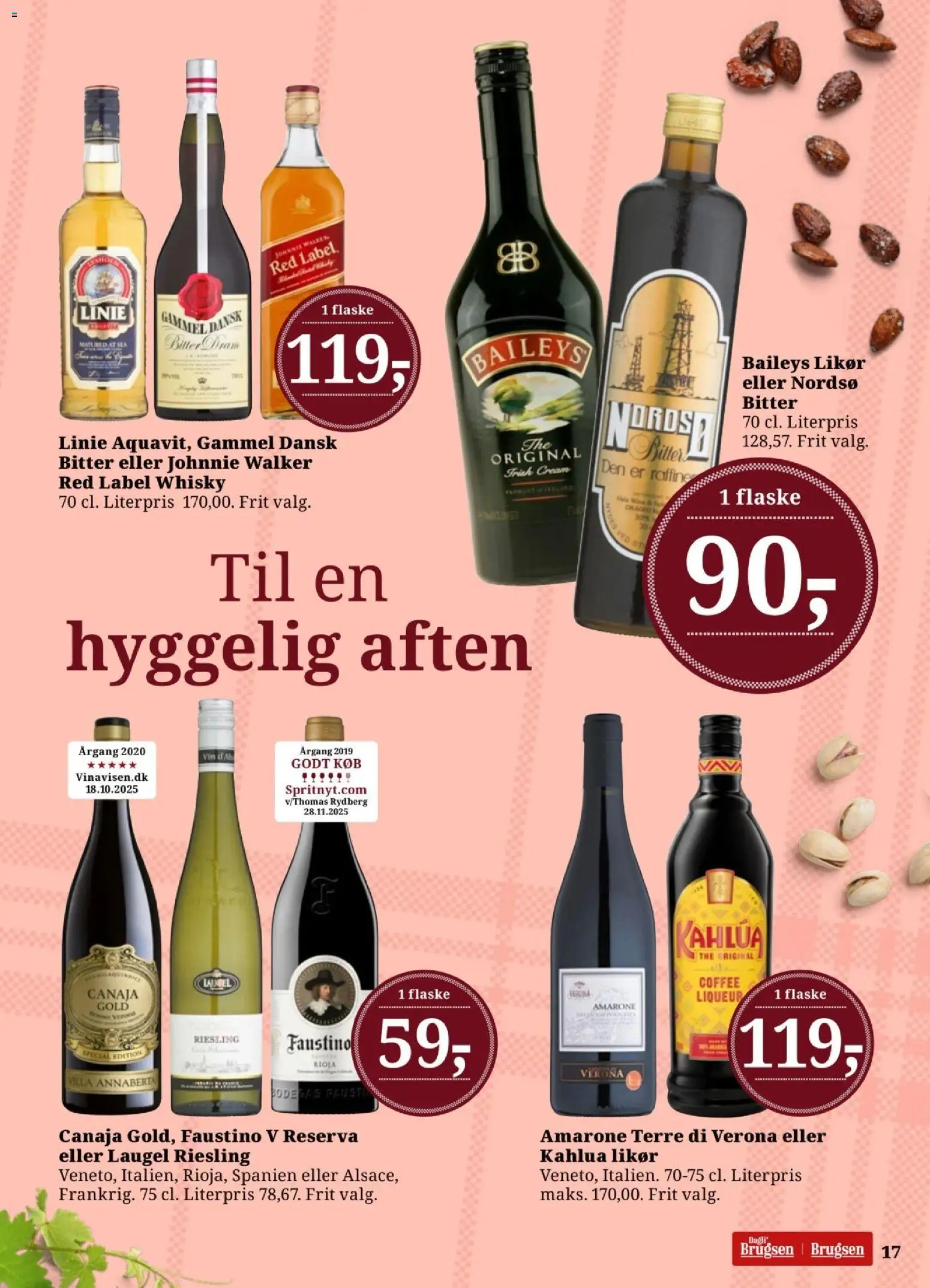 Dagli'Brugsen tilbudsavis – gyldig fra 13.03.2026 | Side: 18 | Produkter: Amendoins, Vin, Whisky