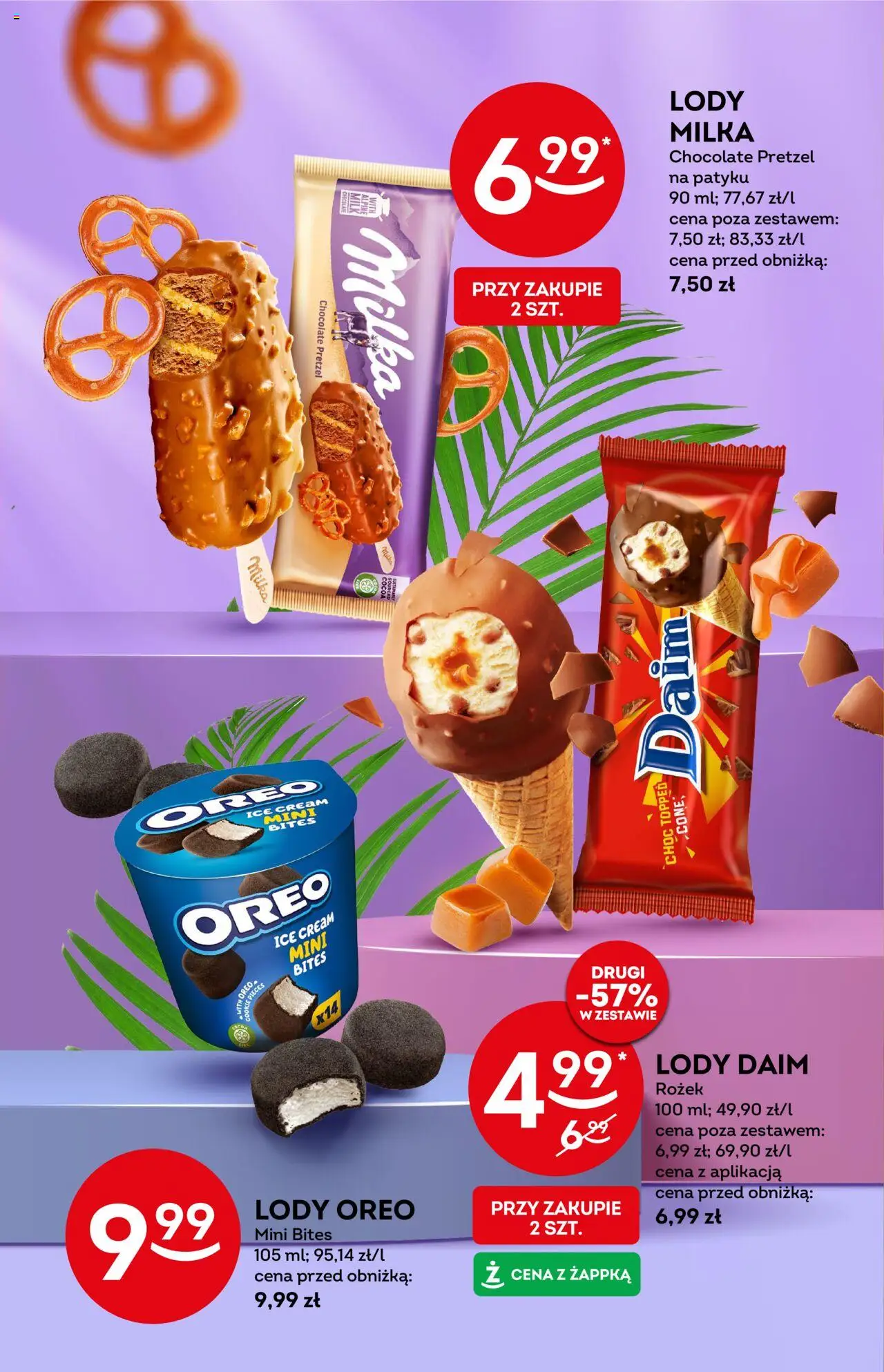 Żabka Gazetka - Lody od 30.07.2025 | Strona: 12 | Produkty: Milka, Lody