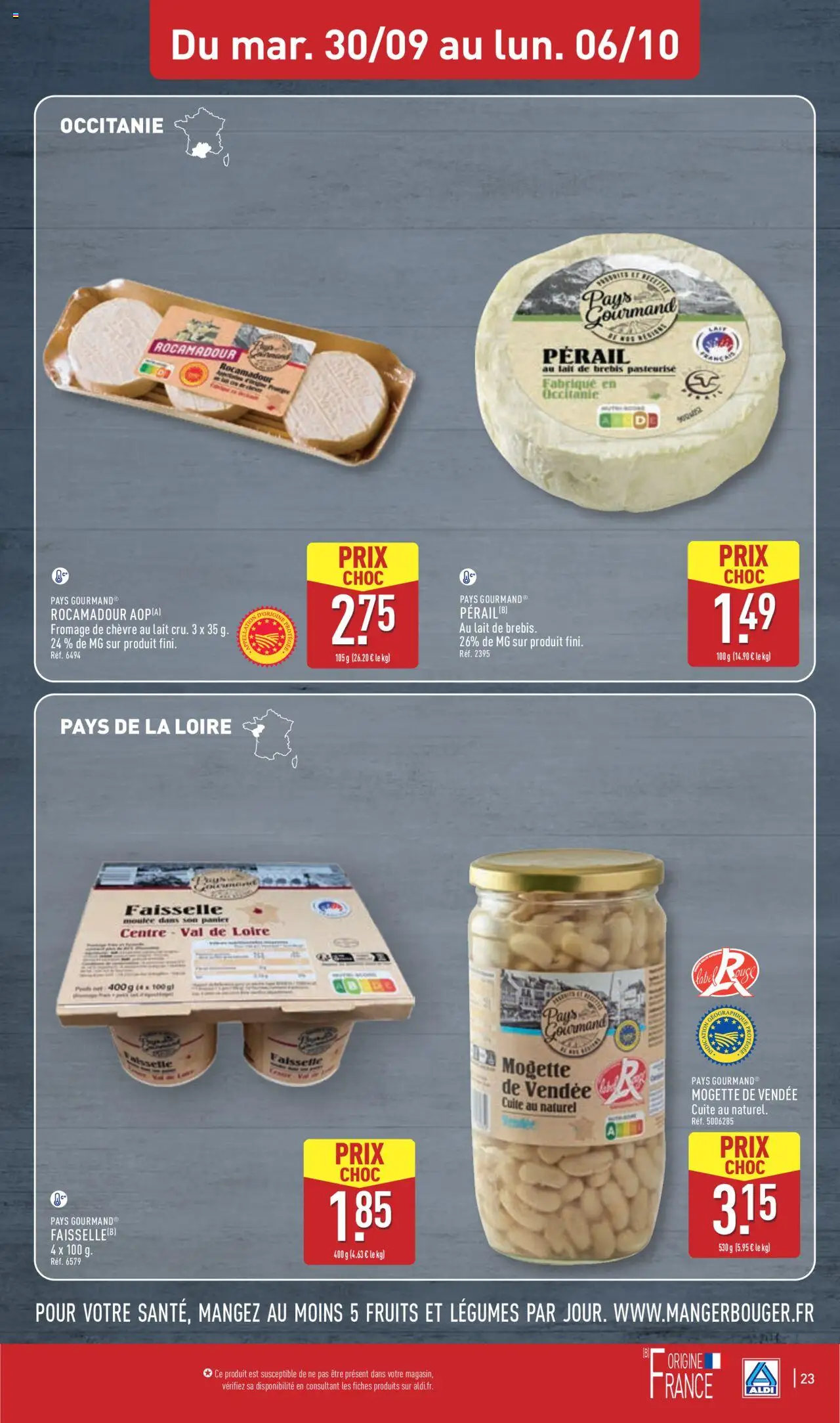  | Page: 25 | Produits: Fromage de chèvre, Panier, Lait, Fromage