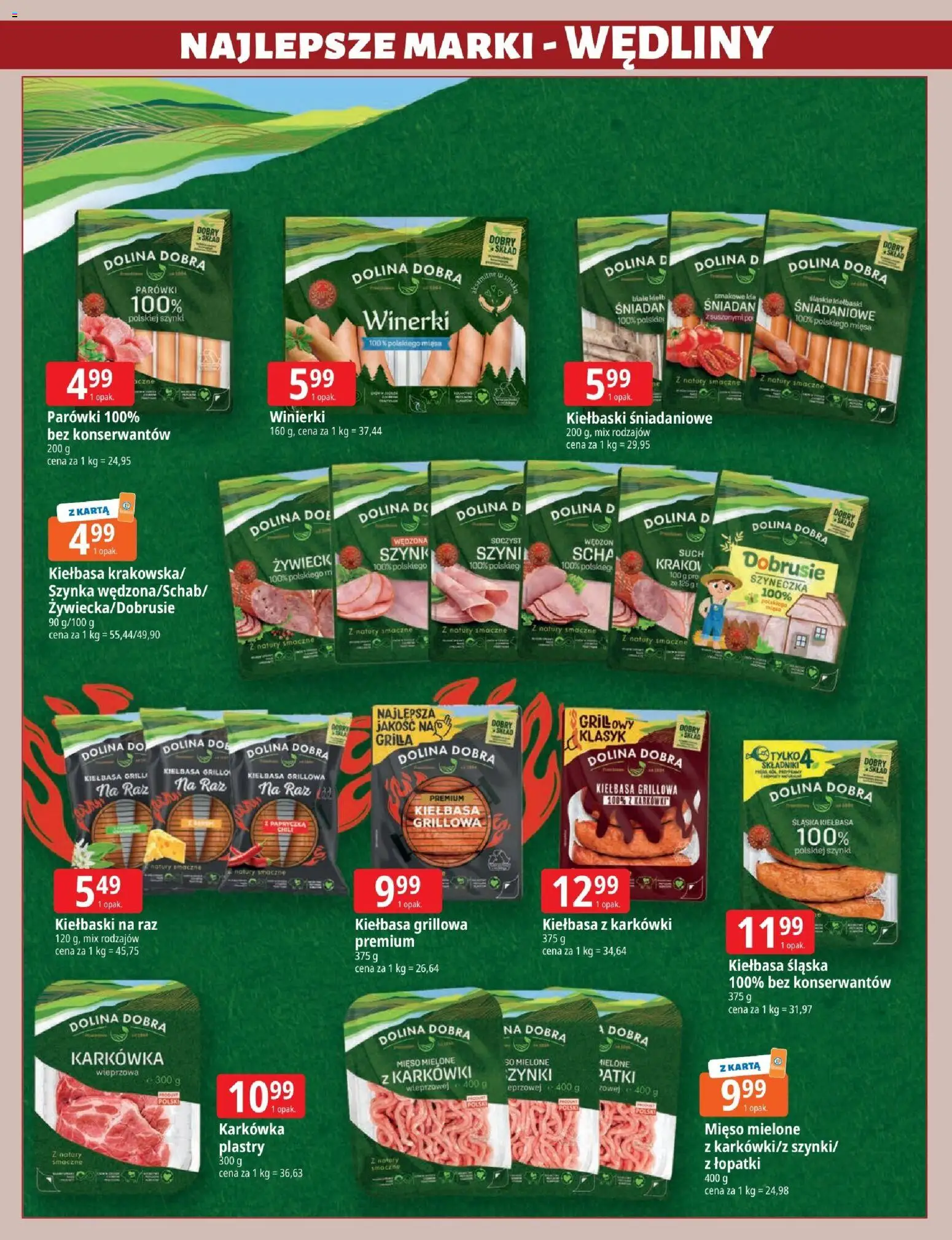 E.Leclerc gazetka - Zielona Góra od 28.04.2026 | Strona: 2 | Produkty: Karta, Mięso, Mięso mielone, Wędliny