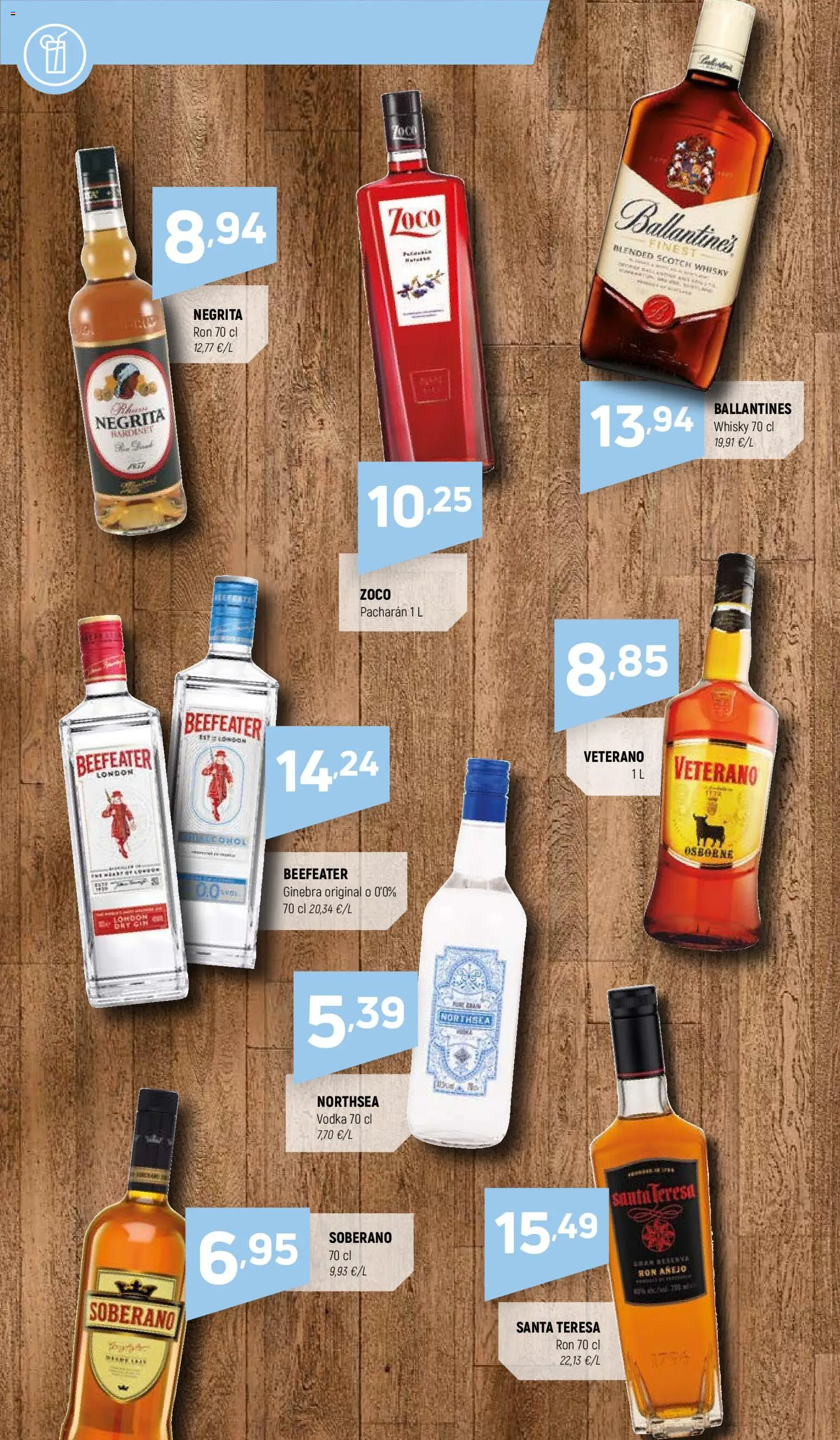 Coviran ofertas │ válido desde el 04.11.2025 | Página: 18 | Productos: Ron, Ginebra, Vodka, Whisky