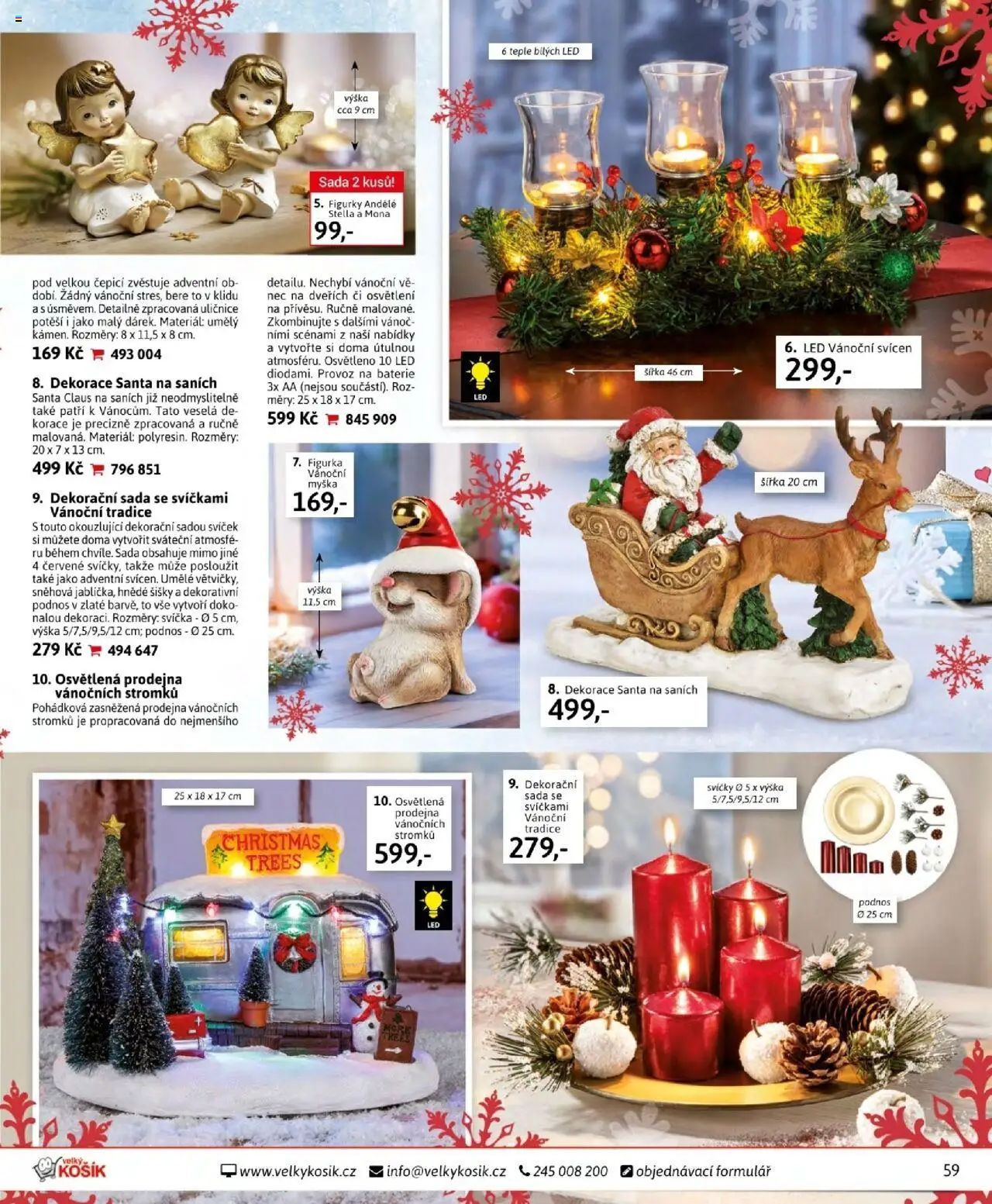 Velký Košík katalog září od 01.09.2025 | Strana: 59 | Produkty: Svíčka, Figurky, Svícen, Dekorace