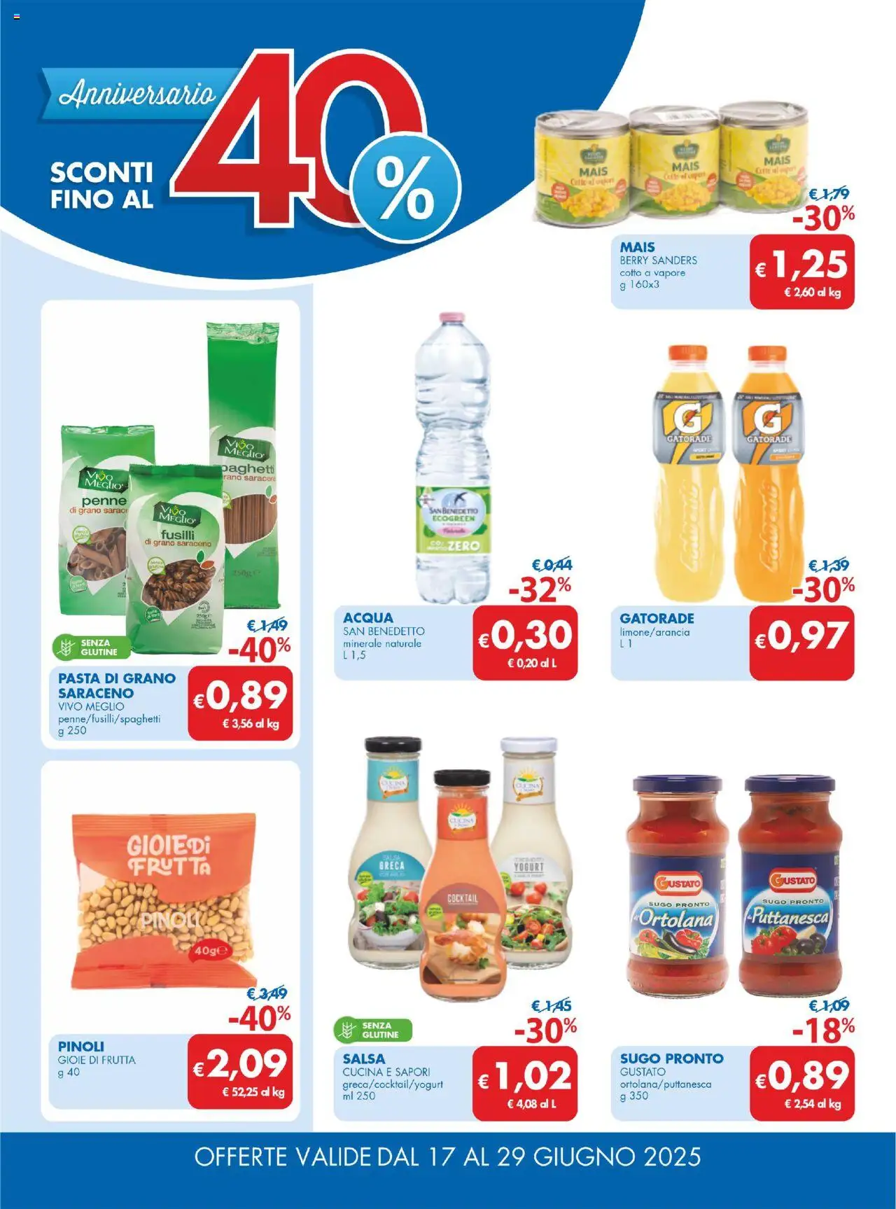 Volantino MD Discount del 17.06.2025 | Pagina: 8 | Prodotti: Yogurt, Frutta, Sugo, Penne