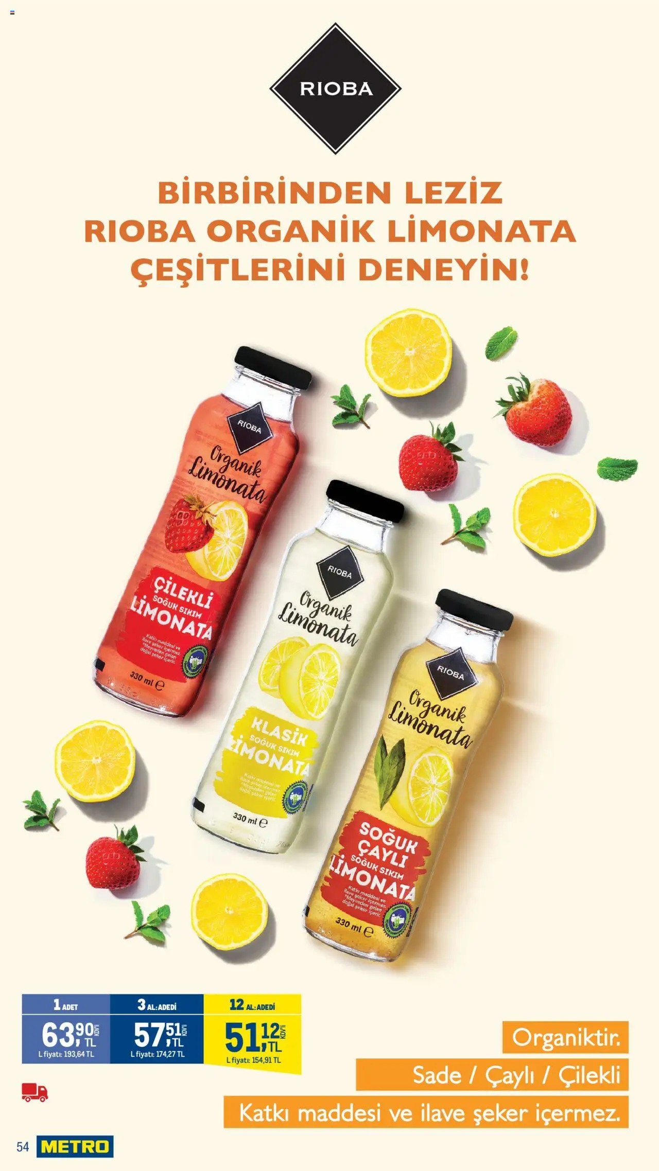 Metro Sokak Lezzetleri - 13.06.2025 tarihinden itibaren geçerlidir | Sayfa: 54 | Ürünler: Limonata, Şeker