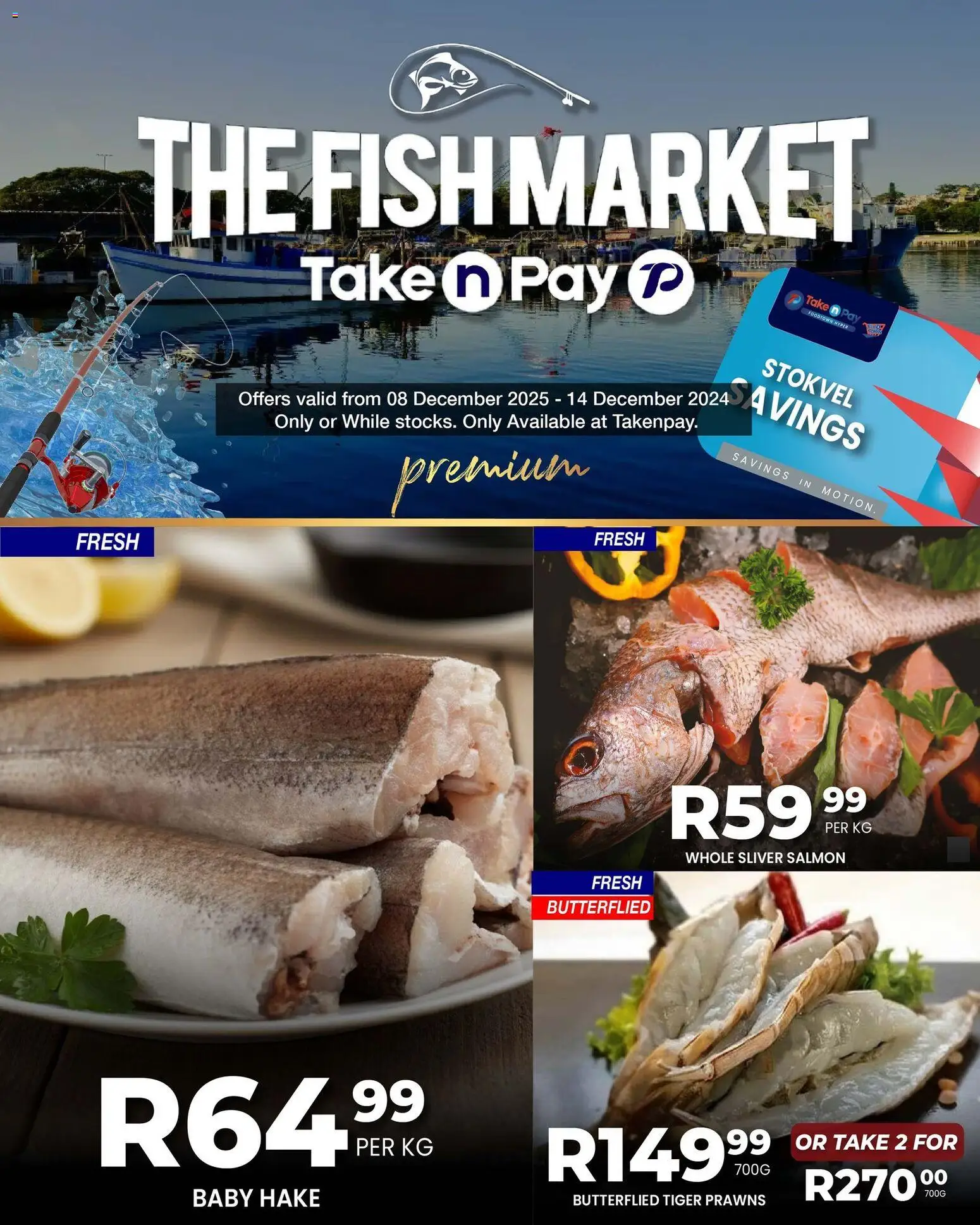 New Take n Pay catalogue – valid from 08.12.2025 | Page: 1 | Products: Fish