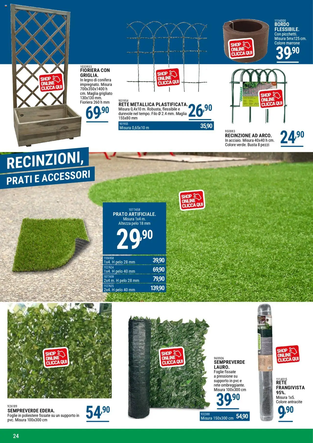 Volantino CFadda del 07.04.2025 | Pagina: 24 | Prodotti: Recinzione, Fioriera