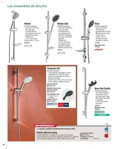 Gedimat - Prévisualisation de Gedimat Salle de bains & Cuisine valide à partir de 14.03.2025 | Page: 66 | Produits: Support mural, Douche, Cartouche