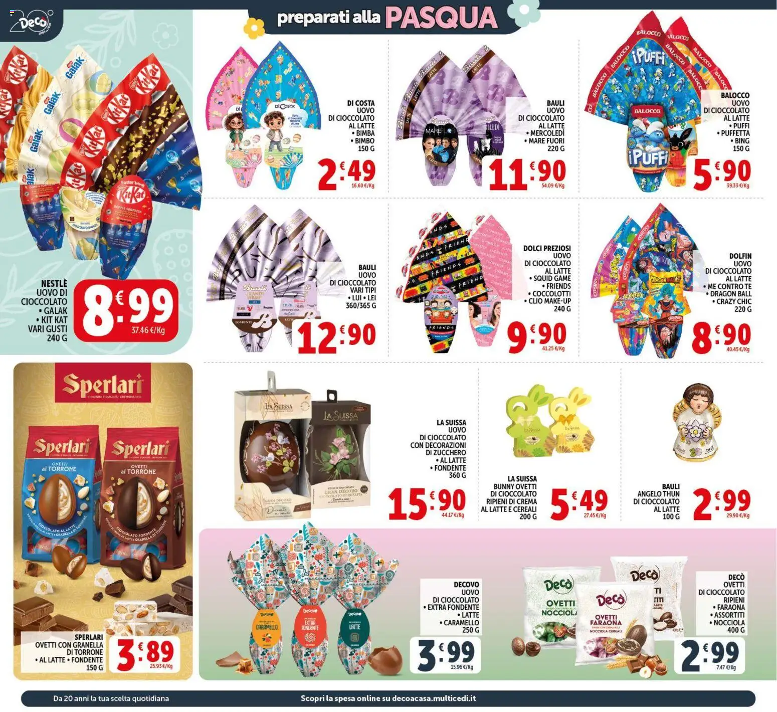 Volantino Decò del 17.03.2026 | Pagina: 2 | Prodotti: Tè, Cereali, Zucchero, Decorazioni