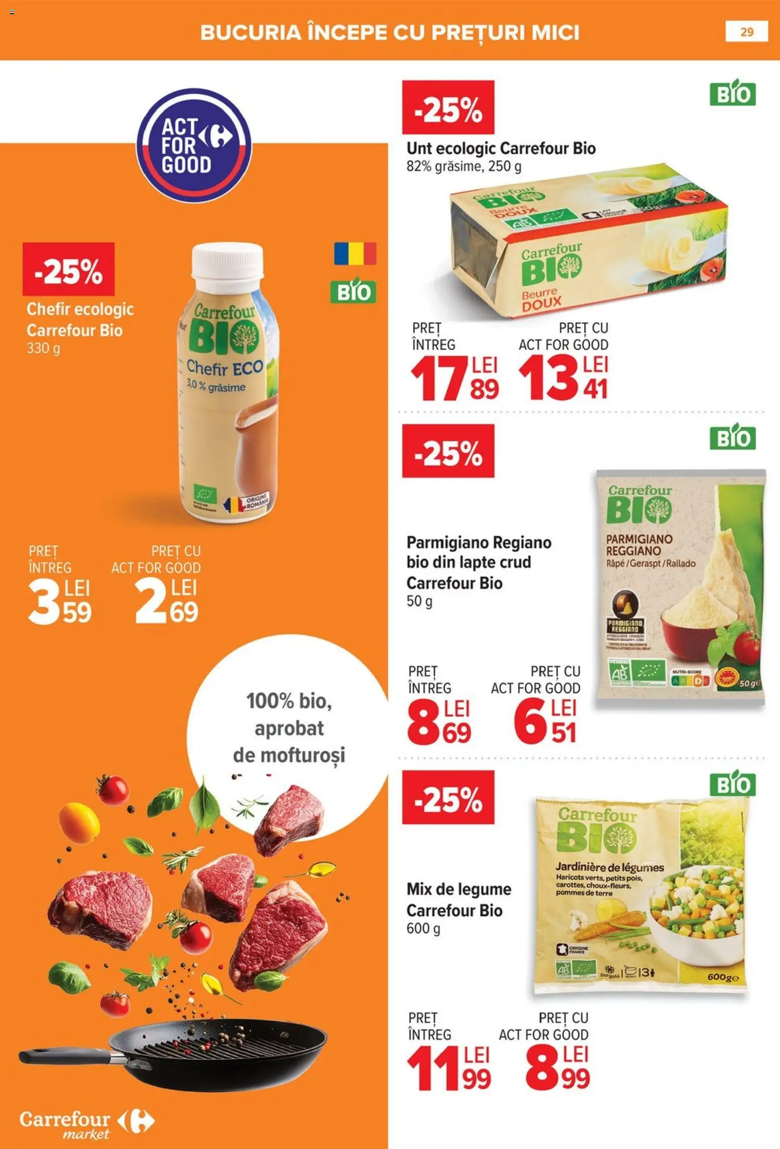 Noul catalog Carrefour – valabil de la 08.01.2026 | Pagină: 29 | Produse: Şerit ödül, Mici, Lapte, Unt