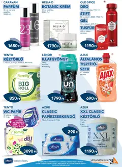 Azur Akciós újság - amely érvényes a következő dátumtól: 05.11.2025 | Oldal: 4 | Termékek: Body, Papírtörlő, Wc papir, Bor