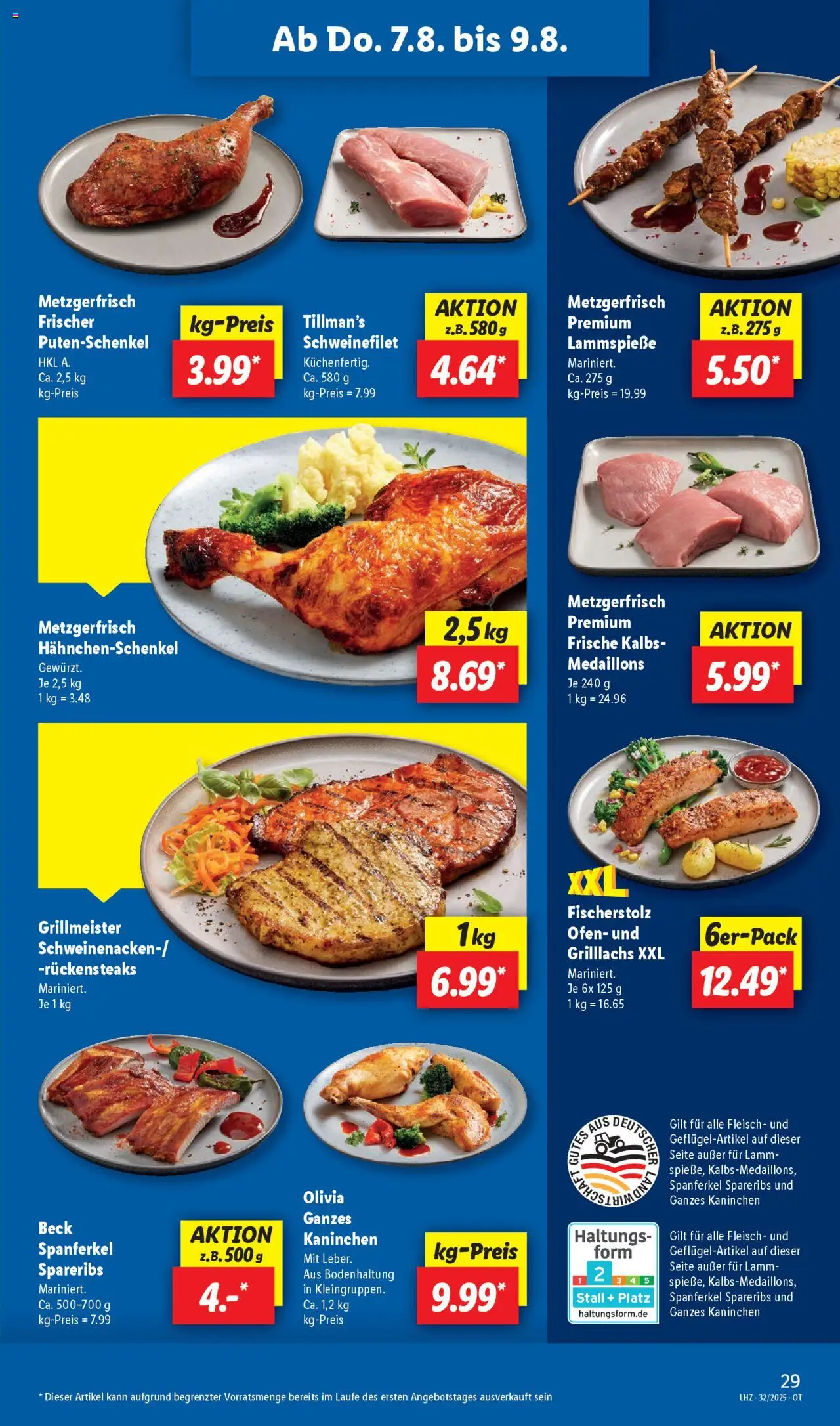 Lidl Prospekt Grimma - gültig ab dem 04.08.2025 | Seite: 53 | Produkte: Ofen, Hahnchenschenkel, Schweinefilet, Fleisch