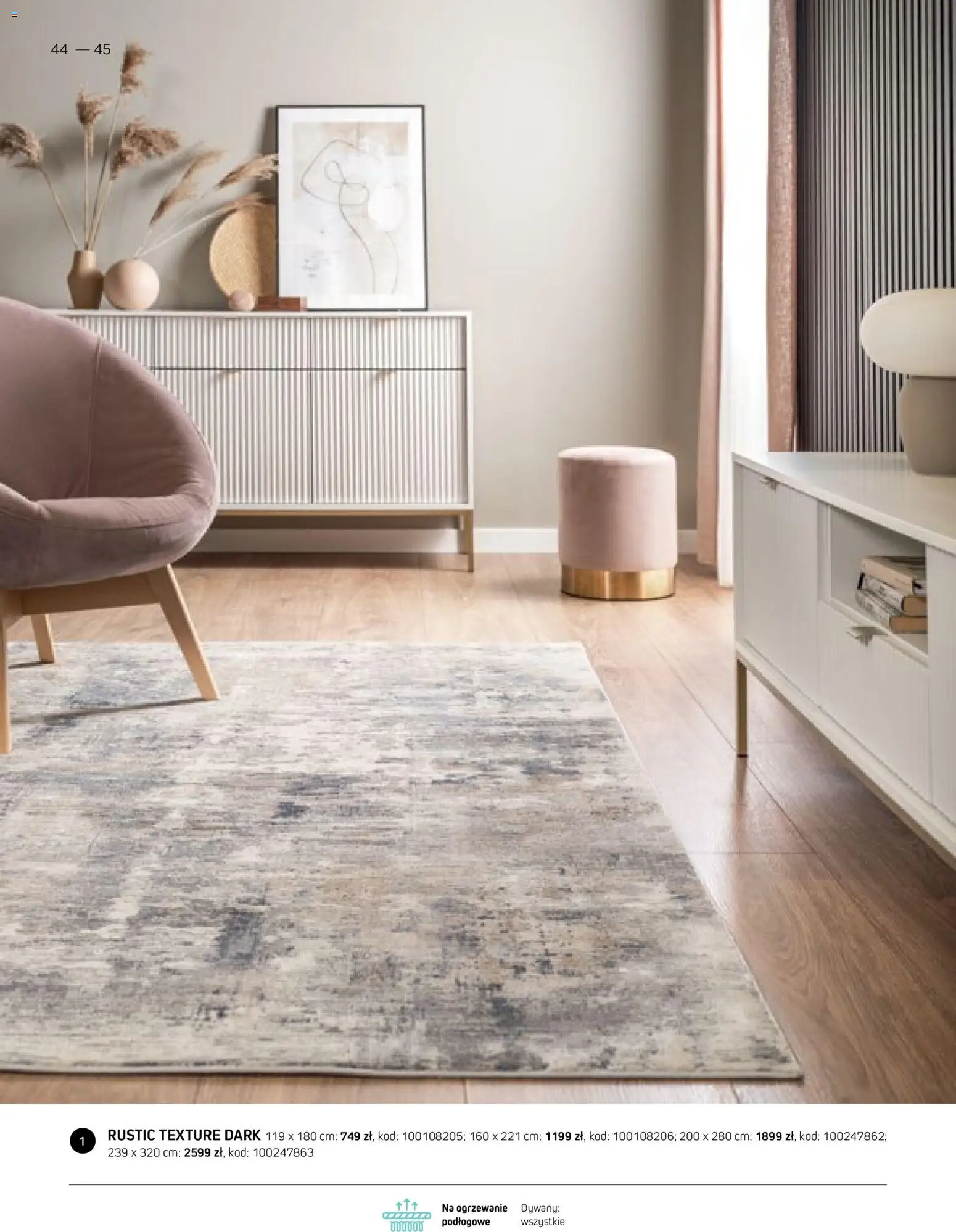 Komfort gazetka - Katalog dywanów od 17.03.2026 | Strona: 44 | Produkty: Dywany