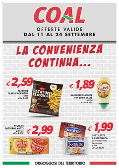 Anteprima del volantino Coal La Convenienza Continua catalogo valido a partire dal 11.09.2025