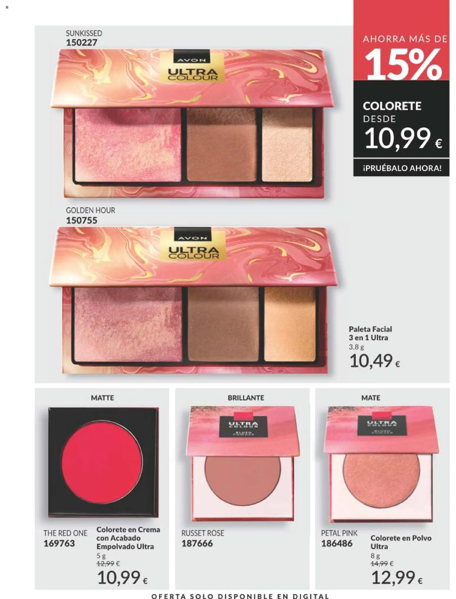 Catálogo AVON campaña 5 │ válido desde el 01.05.2026 | Página: 195 | Productos: Polvo, Colorete, Crema