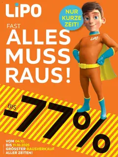 Lipo Aktionen Alles Muss Raus ab 04.10.2025 gültig