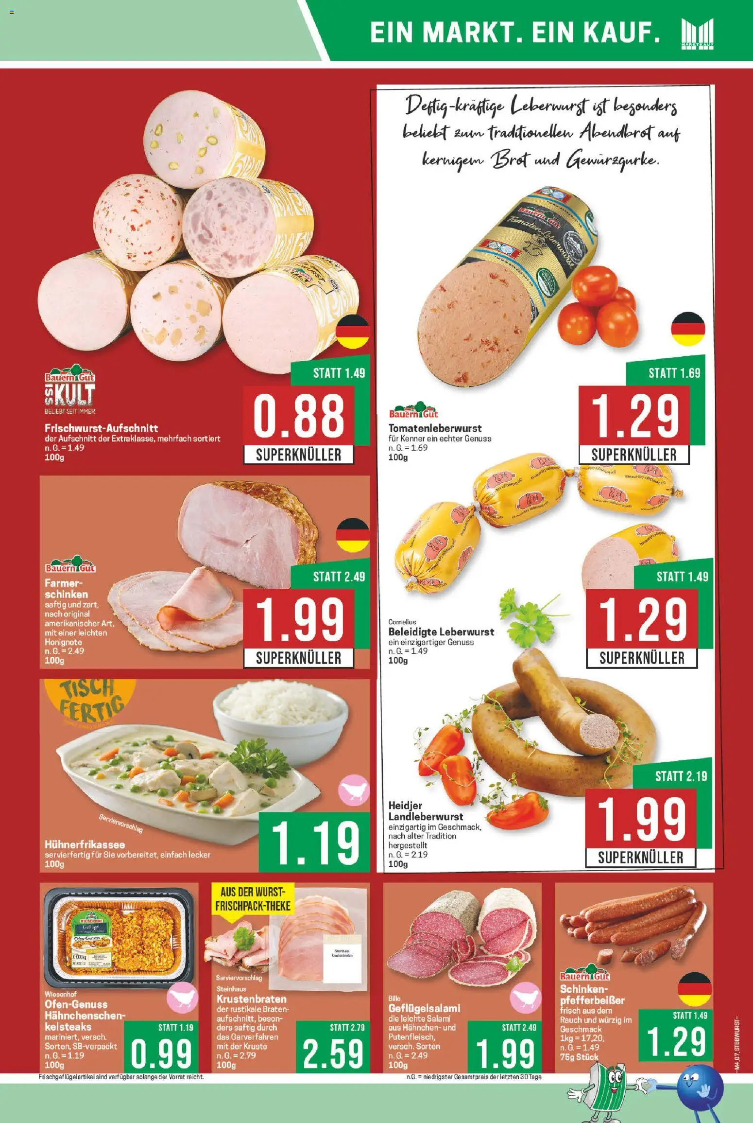Marktkauf Prospekt 	 – gültig ab 19.01.2026 | Seite: 7 | Produkte: Tisch, Wurst, Salami, Schinken