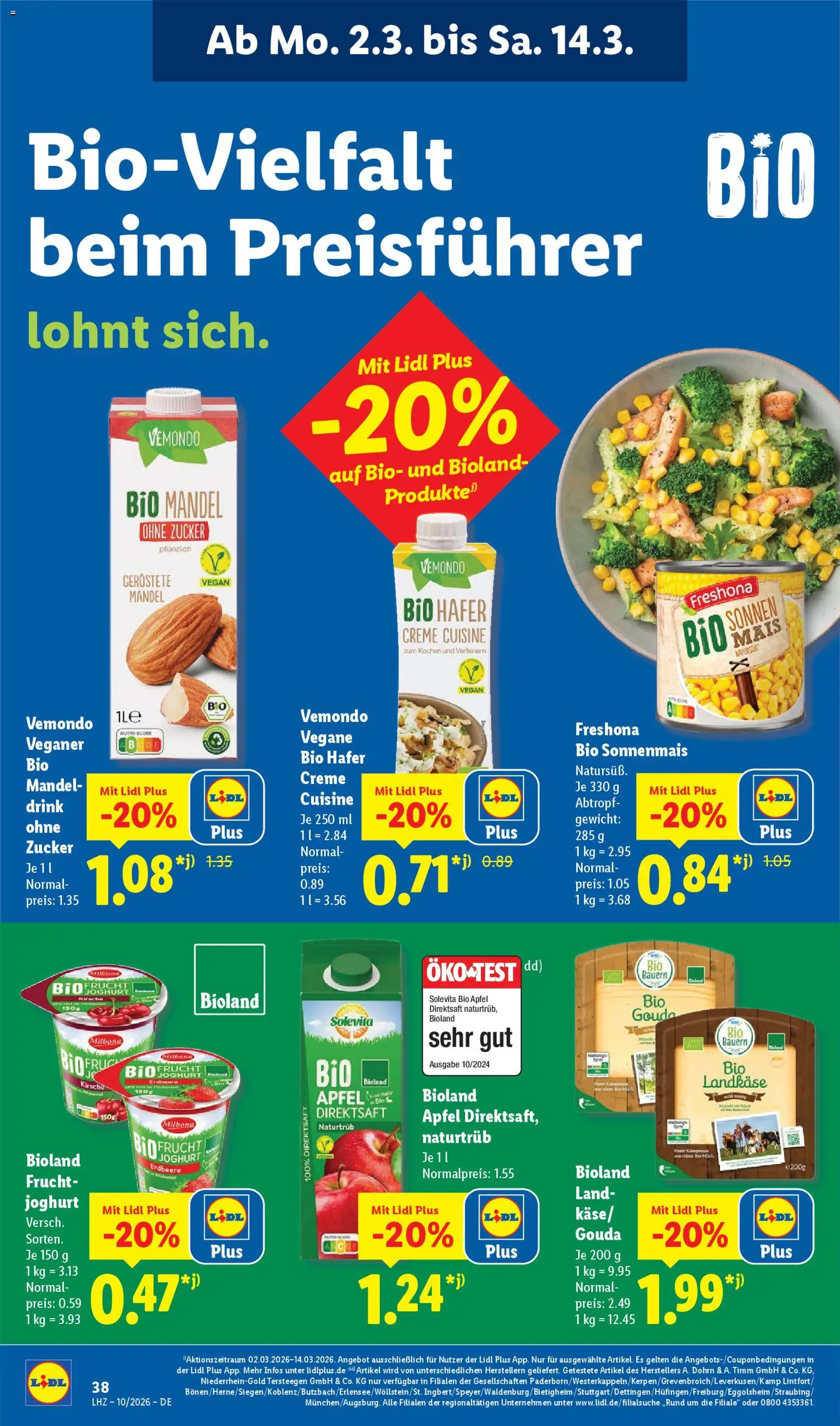 Lidl Prospekt Bremerhaven-Mitte-Nord – gültig ab 02.03.2026 | Seite: 62 | Produkte: Gewicht, Gouda, Creme, Zucker