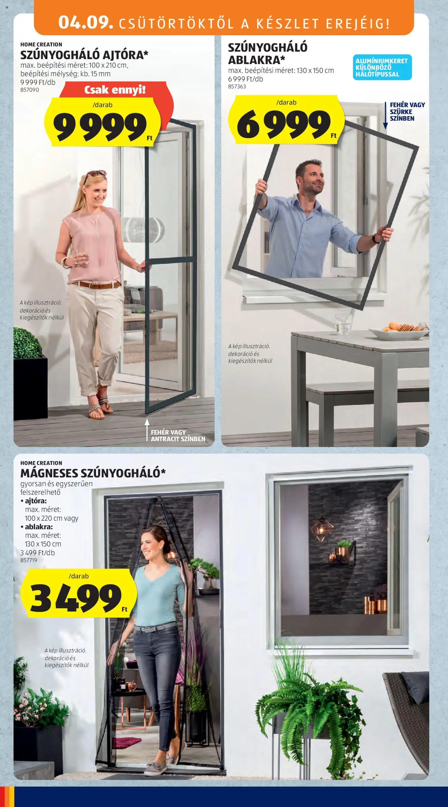Aldi akciós ujság - amely érvényes a következő dátumtól: 09.04.2026 | Oldal: 30 | Termékek: Szúnyogháló, Dekoráció