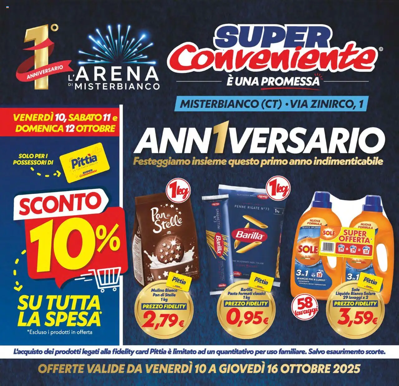 Volantino SuperConveniente del 10.10.2025 | Pagina: 1 | Prodotti: Pasta, Penne