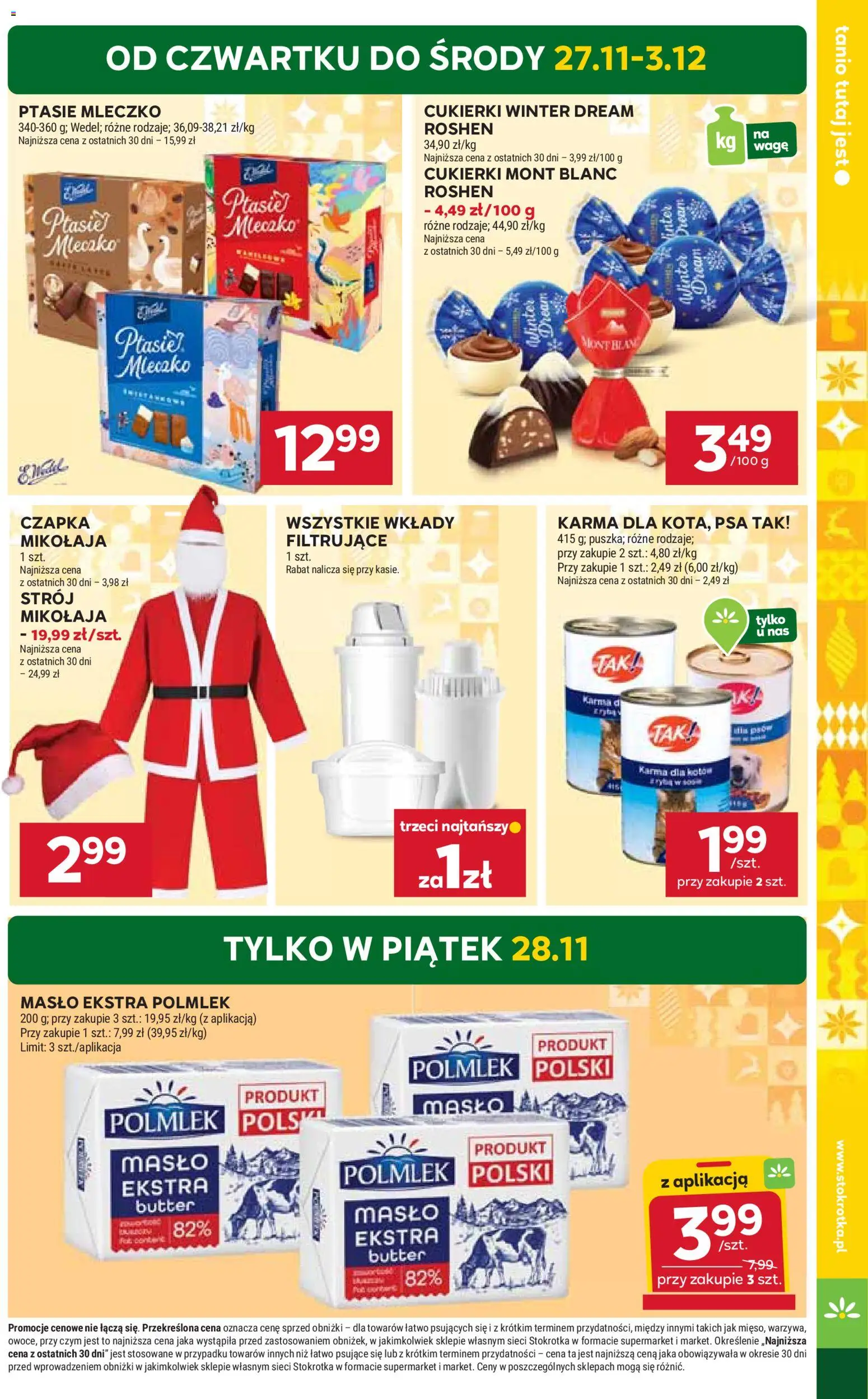Stokrotka Black Friday od 27.11.2025 | Strona: 3 | Produkty: Stokrotka, Ptasie mleczko, Masło, Cukierki