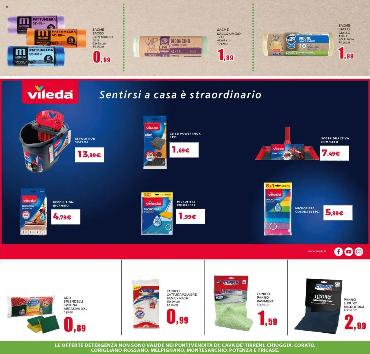 Volantino Happy Casa del 06.08.2025 | Pagina: 31 | Prodotti: Spugna, Scopa, Pattumiera