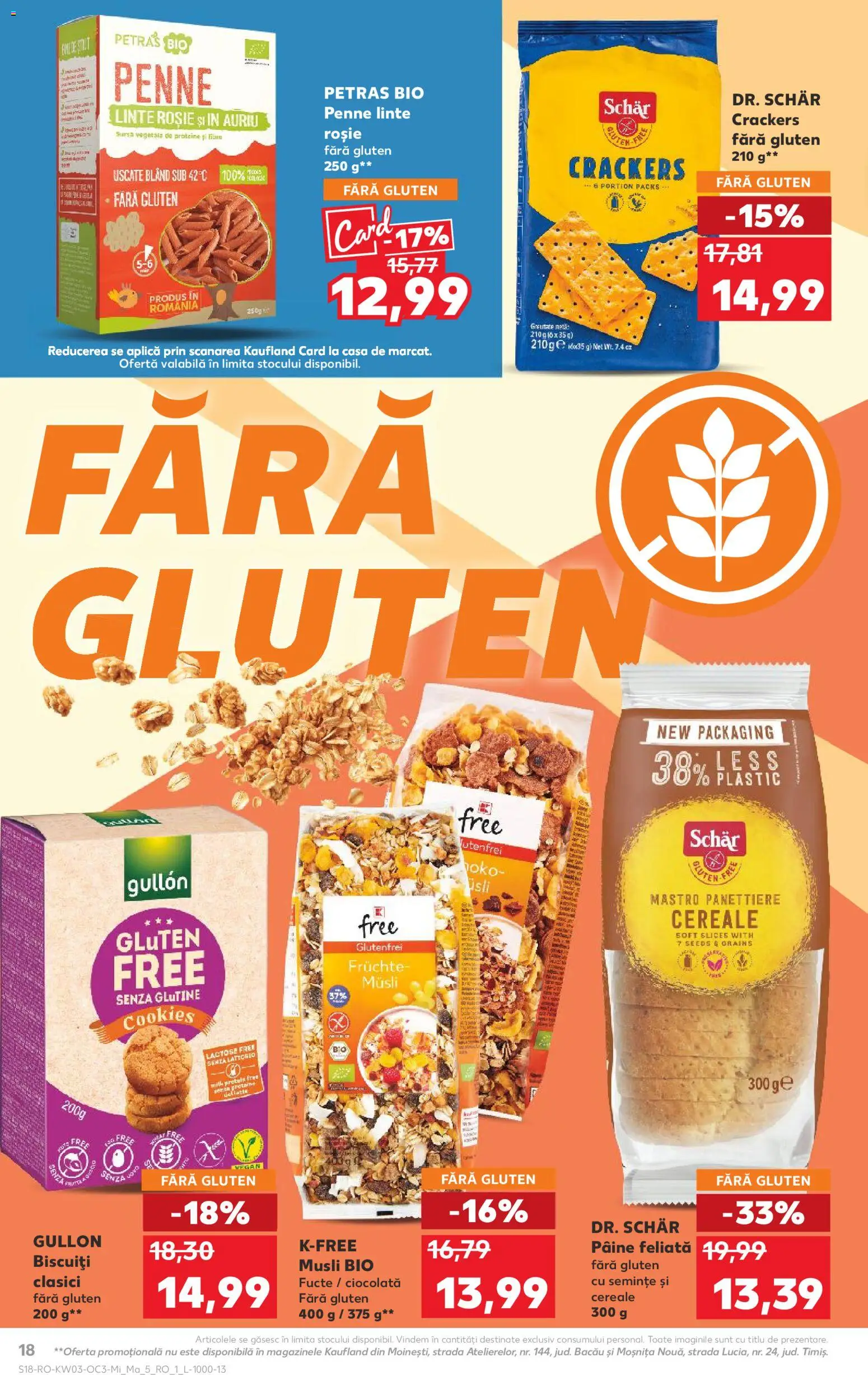 Noul catalog Kaufland – valabil de la 14.01.2026 | Pagină: 18 | Produse: Pâine, Ciocolată, Cereale, Biscuiți