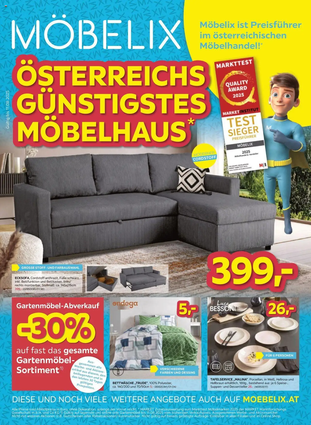 Möbelix Angebote gültig ab 05.08.2025 | Seite: 1 | Produkte: Gartenmöbel