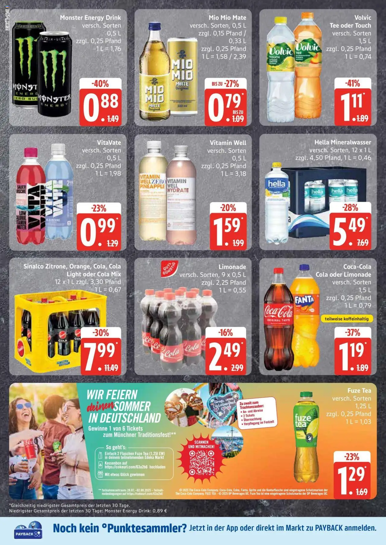 Edeka prospekt Großenwiehe	 - gültig ab dem 27.07.2025 | Seite: 20 | Produkte: Coca cola, Fanta, Energy, Monster