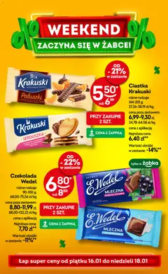 Pogląd oferty "Żabka Gazetka - Weekendowe promocje" - ważna od 16.01.2026