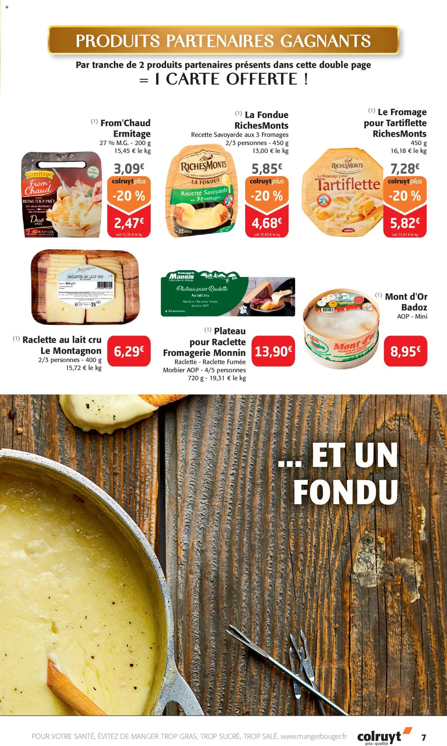 {H1} | Page: 7 | Produits: Plateau, Tartiflette, Mont d'or, Fromage