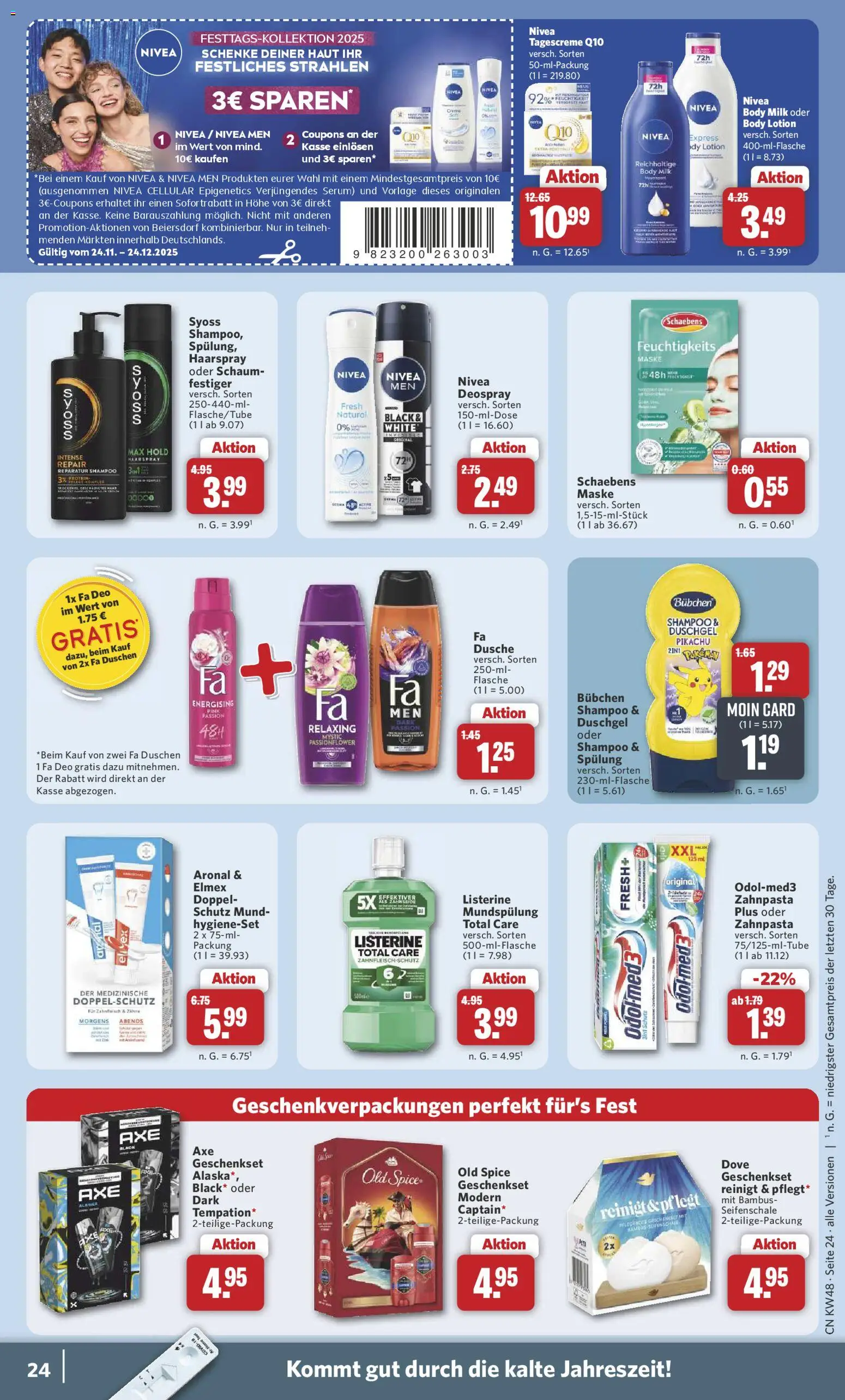 Combi - Black Friday – gültig ab 24.11.2025 | Seite: 26 | Produkte: Shampoo, Duschgel, Serum, Tagescreme