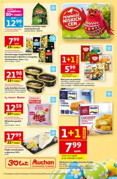 Pogląd oferty "Auchan gazetka - 30 Lat Hipermarket" - ważna od 19.03.2026 | Strona: 27 | Produkty: Łosoś, Patelnie, Nuggets, Lody