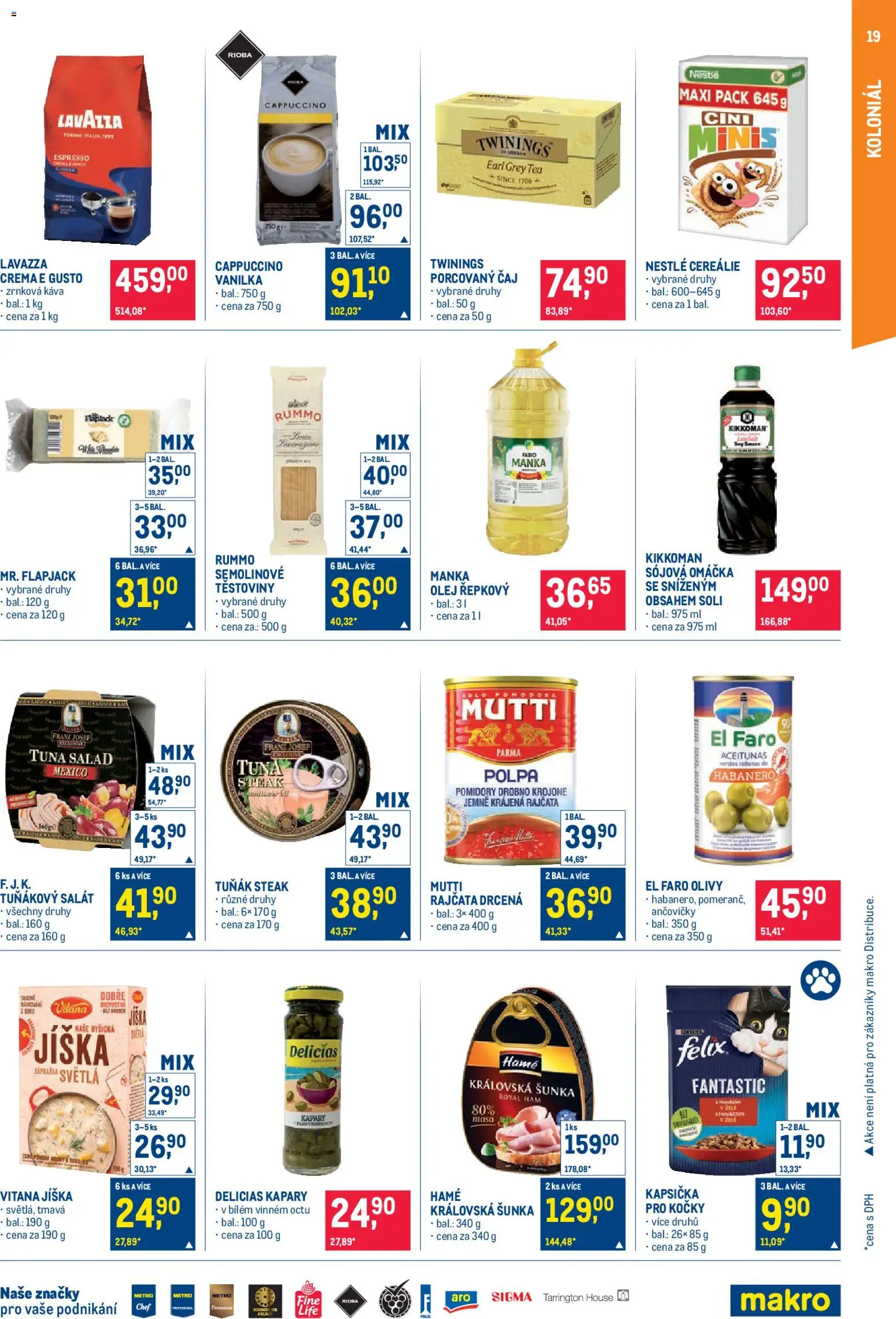 Makro leták - Pro milovníky jídla od 11.03.2026 | Strana: 19 | Produkty: Jíška, Cereálie, Ančovičky, Flapjack