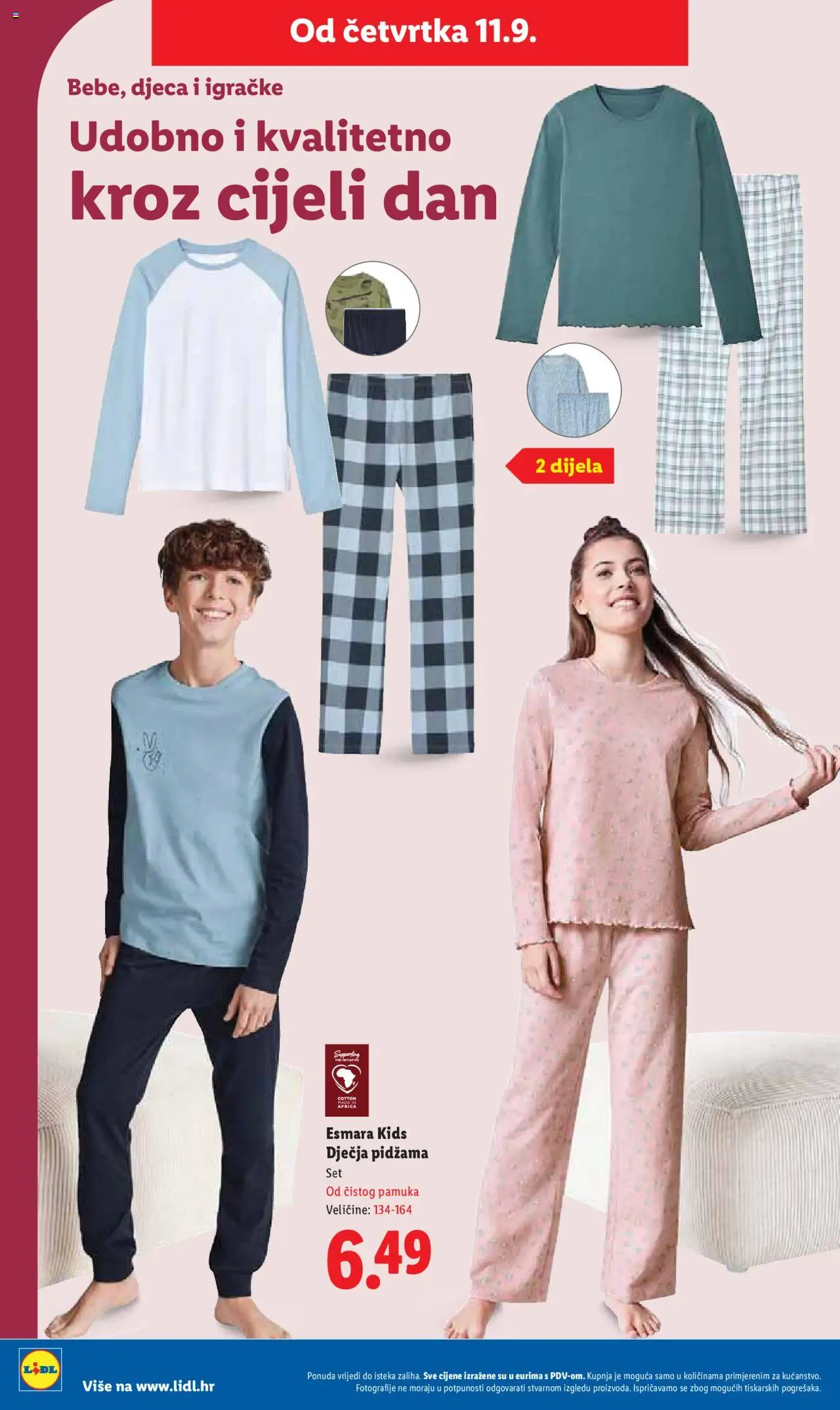 Lidl katalog | vrijedi od 08.09.2025 | Stranica: 44 | Proizvodi: Pidžama