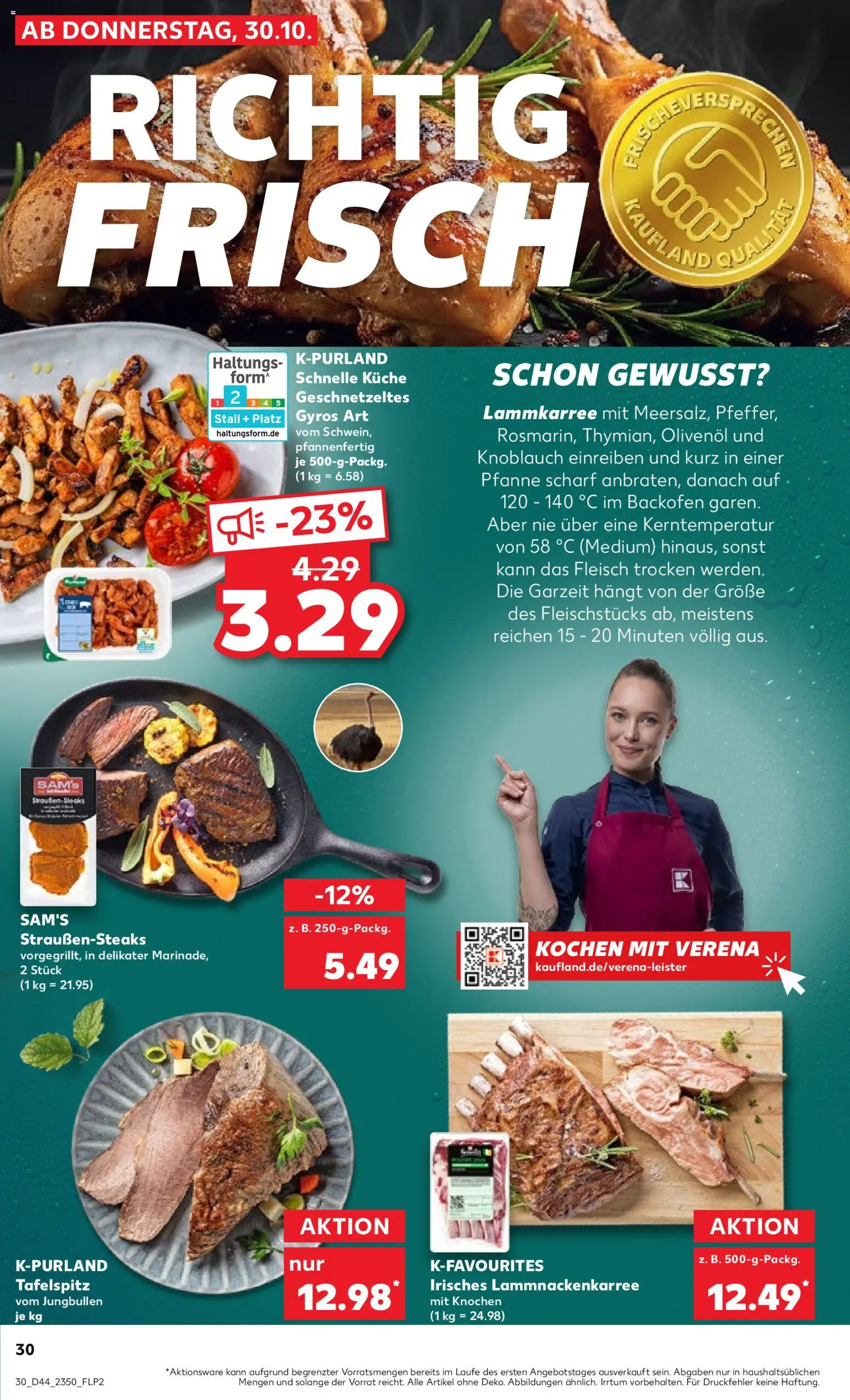 Kaufland prospekt Völklingen	 – gültig ab 30.10.2025 | Seite: 30 | Produkte: Tafelspitz, Küche, Gyros, Steak