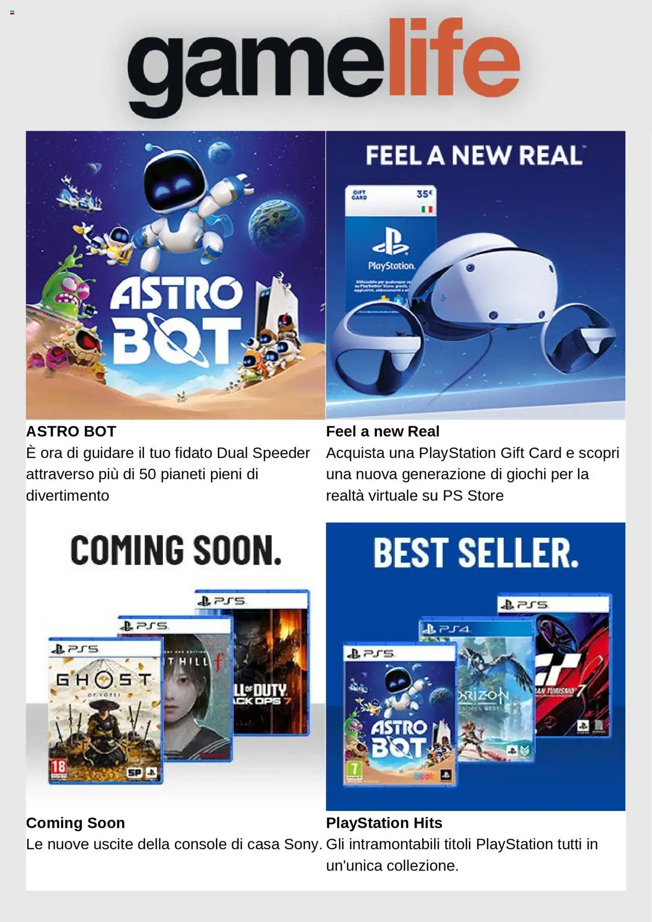 Volantino Gamelife del 15.09.2025 | Pagina: 6 | Prodotti: Playstation
