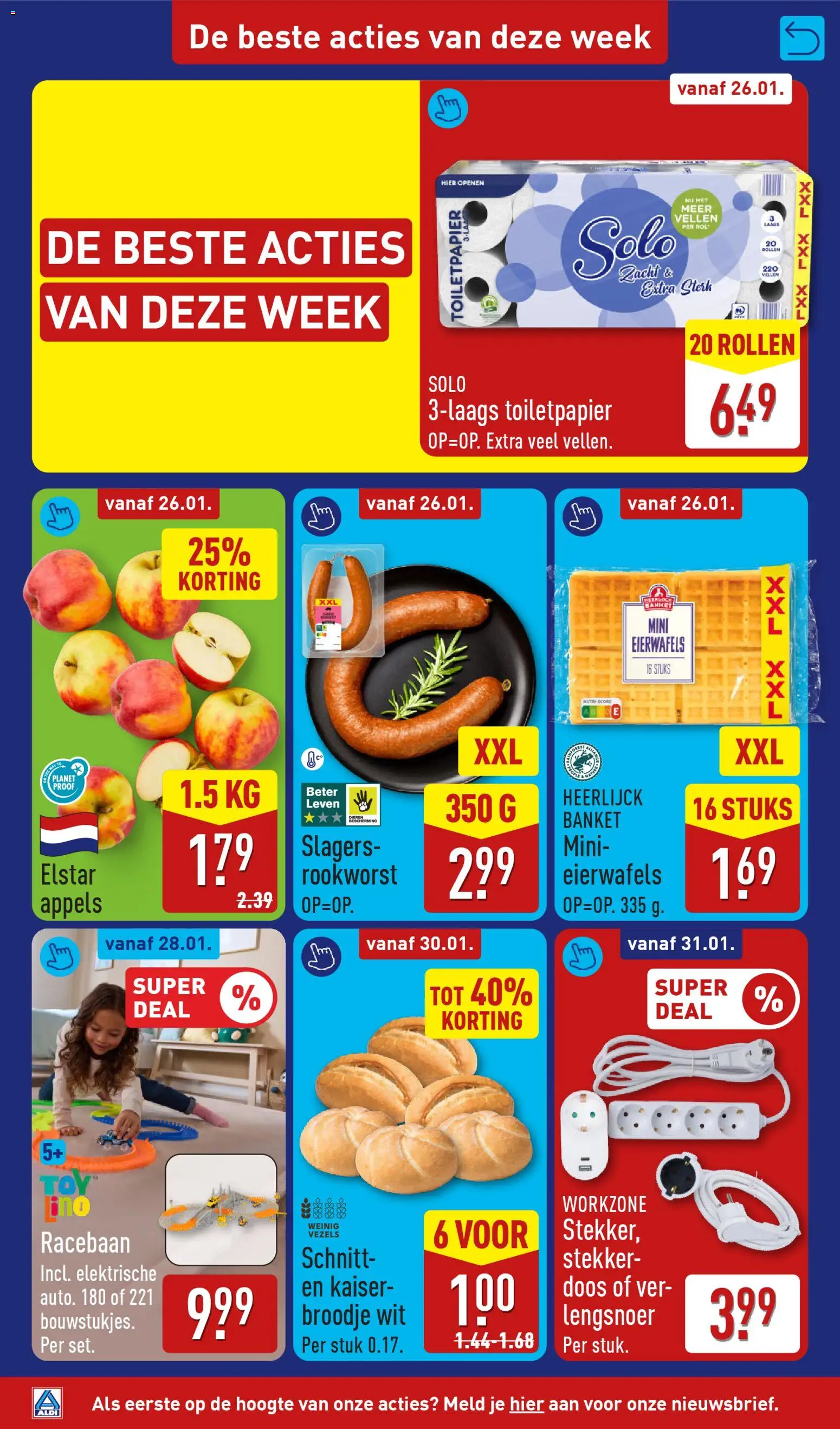 {H1} | Pagina: 2 | Producten: Appels, Stekker, Broodje, Toiletpapier