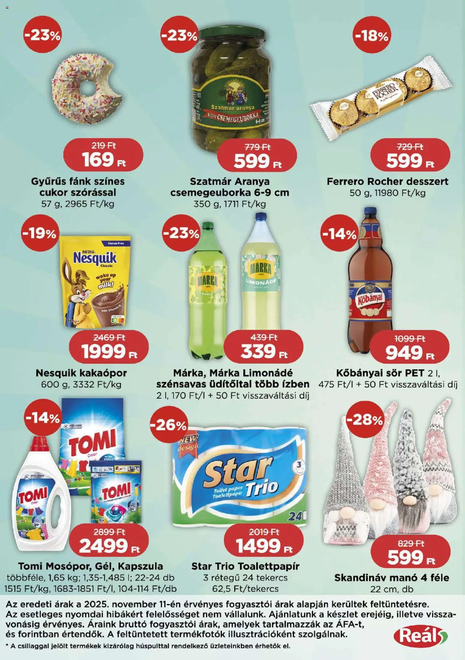 Reál akciós ujság - amely érvényes a következő dátumtól: 20.11.2025 | Oldal: 2