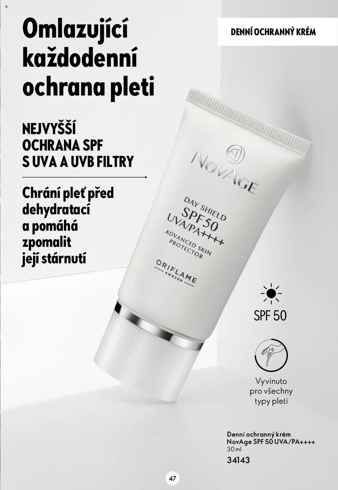 Oriflame katalog Novage+ od 23.04.2024 | Strana: 47 | Produkty: Krém