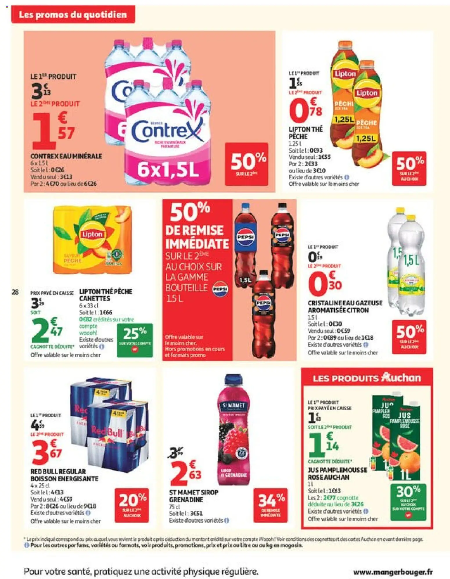 {H1} | Pagina: 28 | Producten: Pepsi, Red Bull, Mars, La