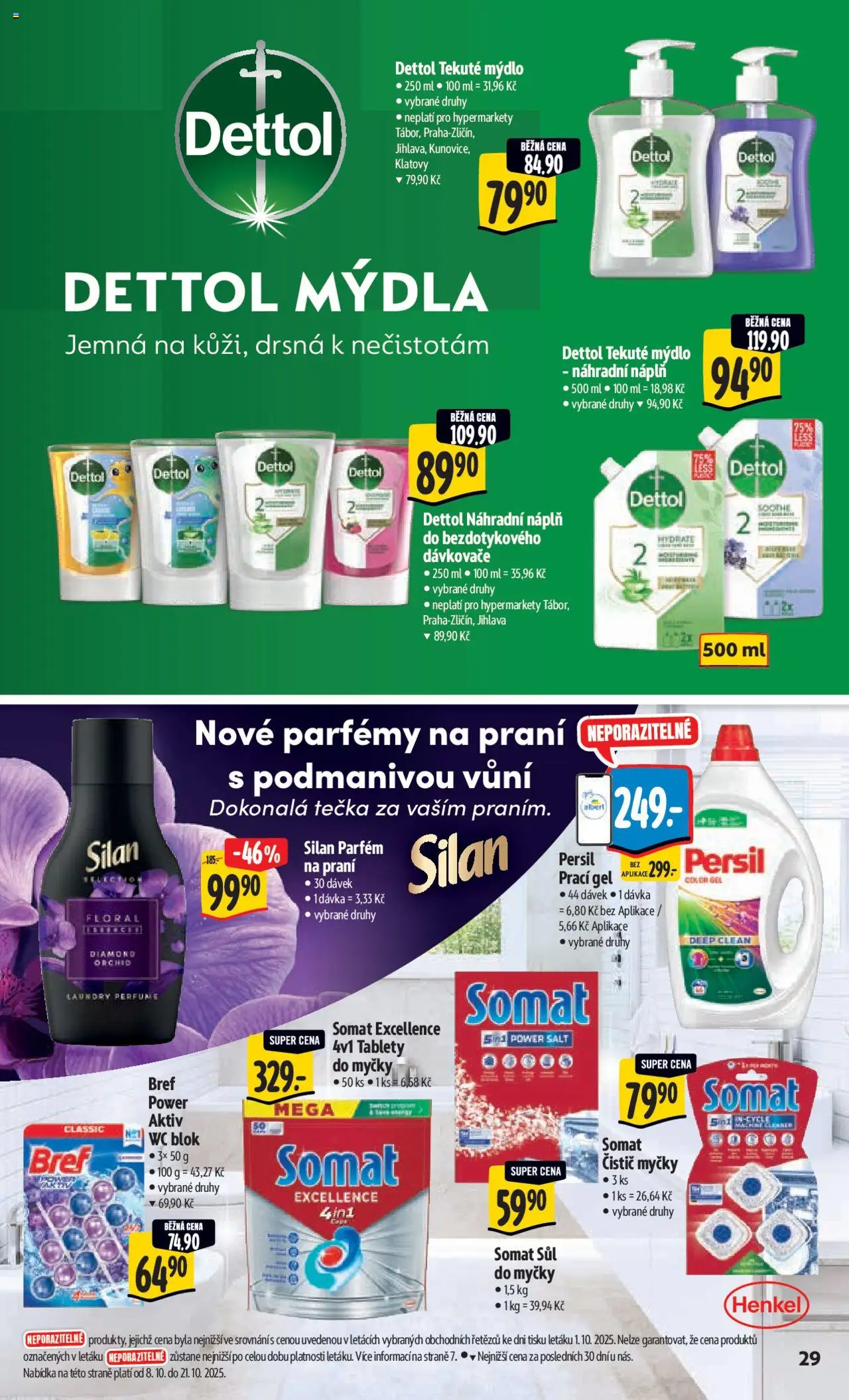 Albert leták - Hypermarket od 08.10.2025 | Strana: 38 | Produkty: Prací gel, Parfémy, Blok, Somat