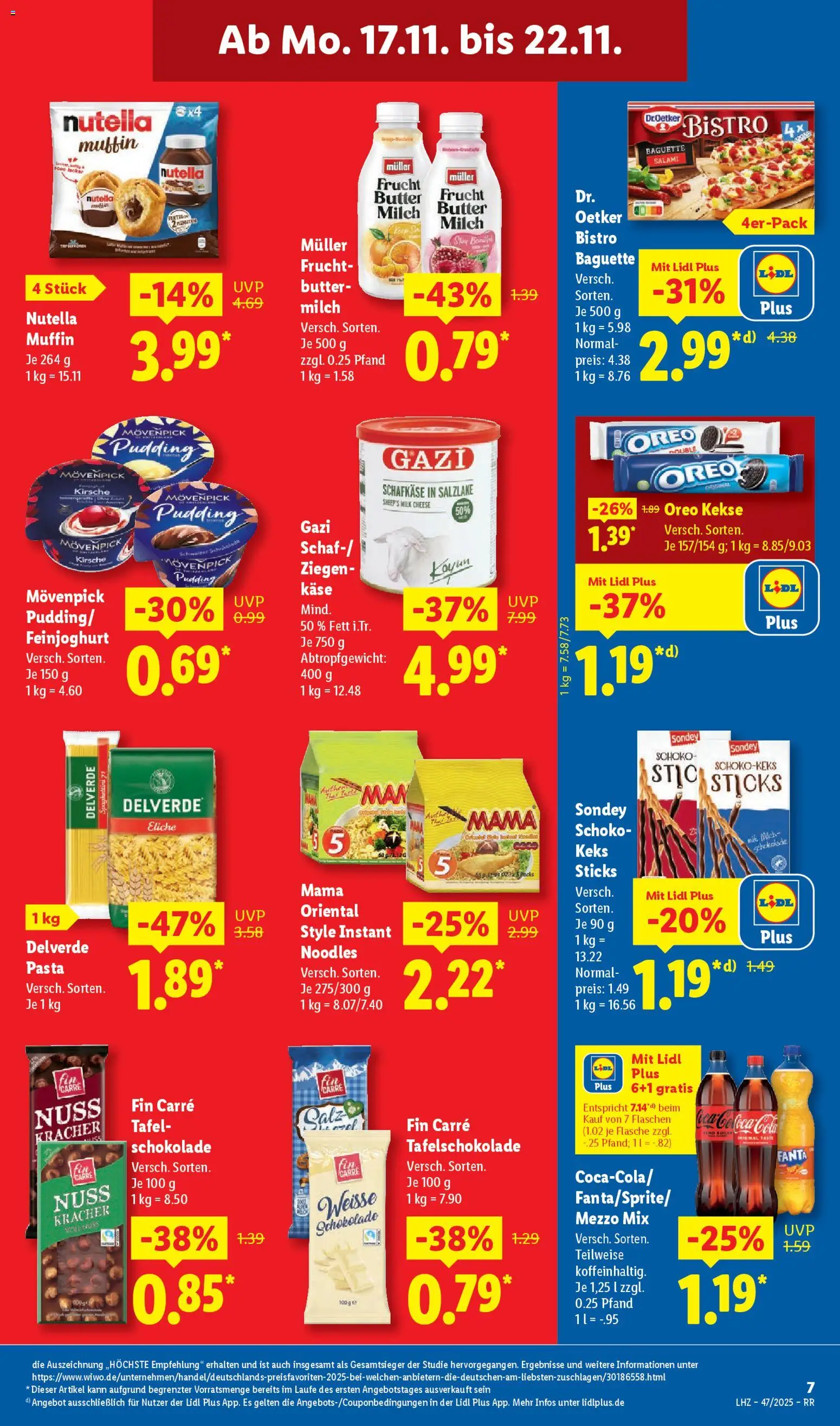 Lidl Prospekt Bestwig – gültig ab 17.11.2025 | Seite: 15 | Produkte: Mezzo mix, Milch, Baguette, Salami