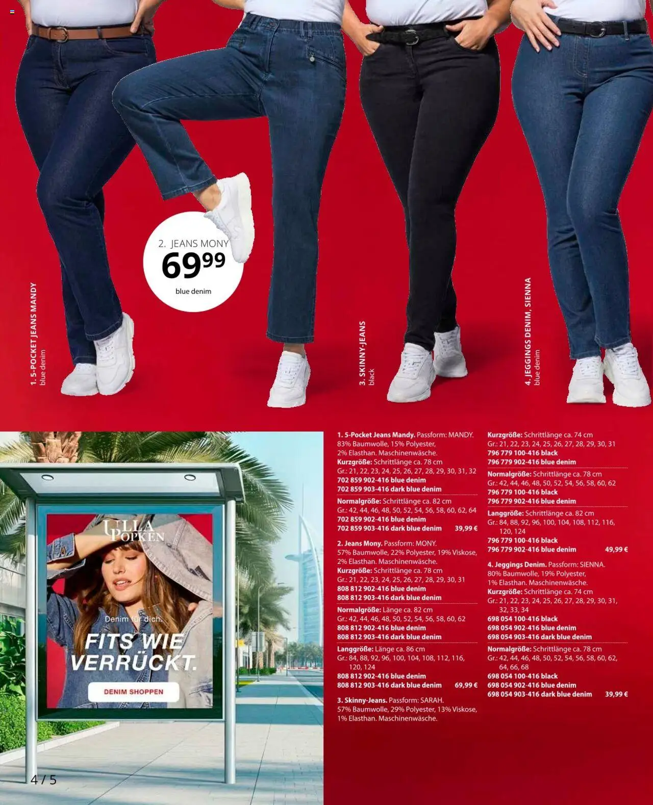 Ulla Popken Prospekt 	 - gültig ab dem 01.08.2025 | Seite: 4 | Produkte: Jeans