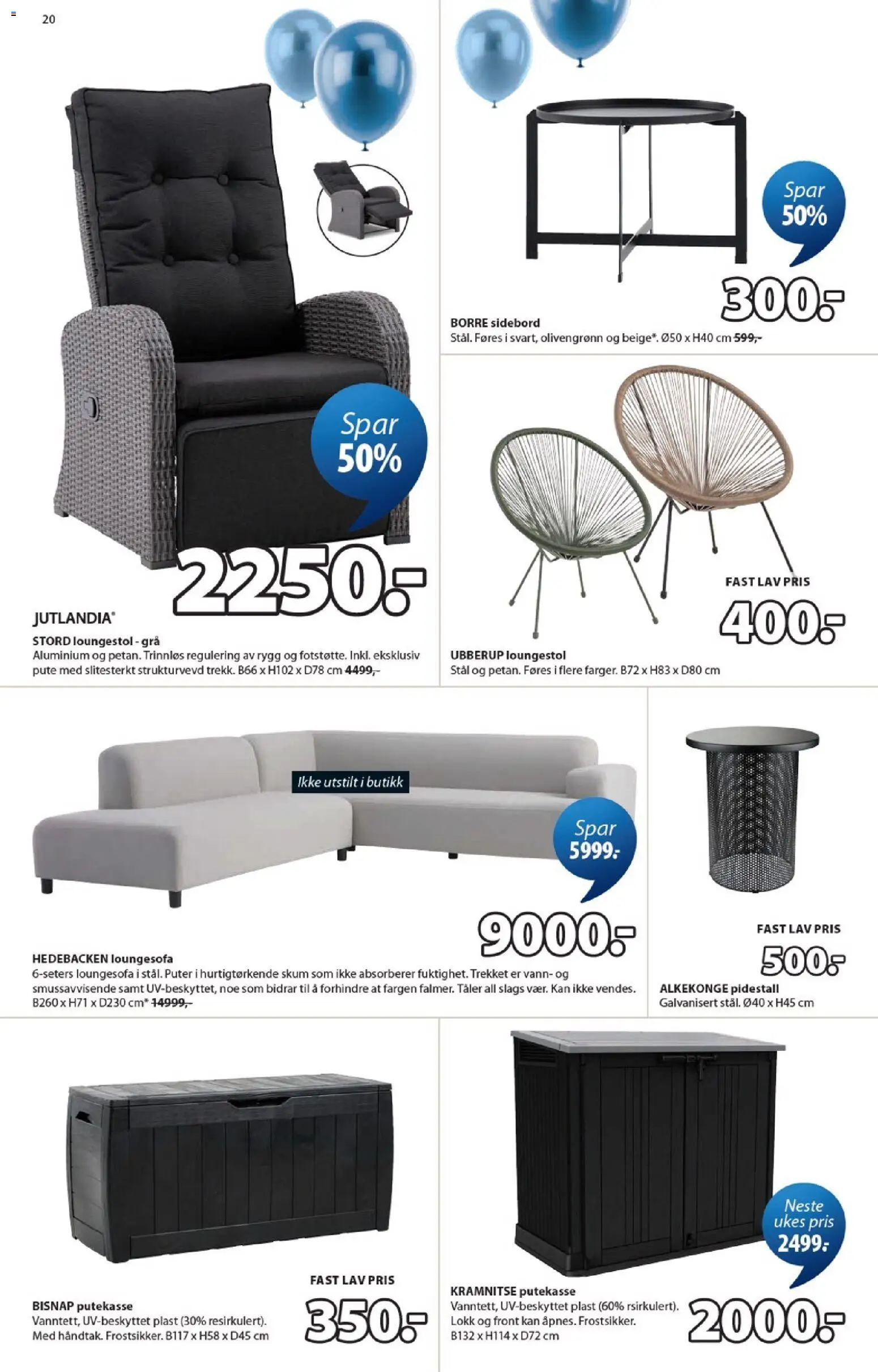 {H1} | Side: 20 | Produkter: Pute, Sidebord, Вермішель, Pidestall