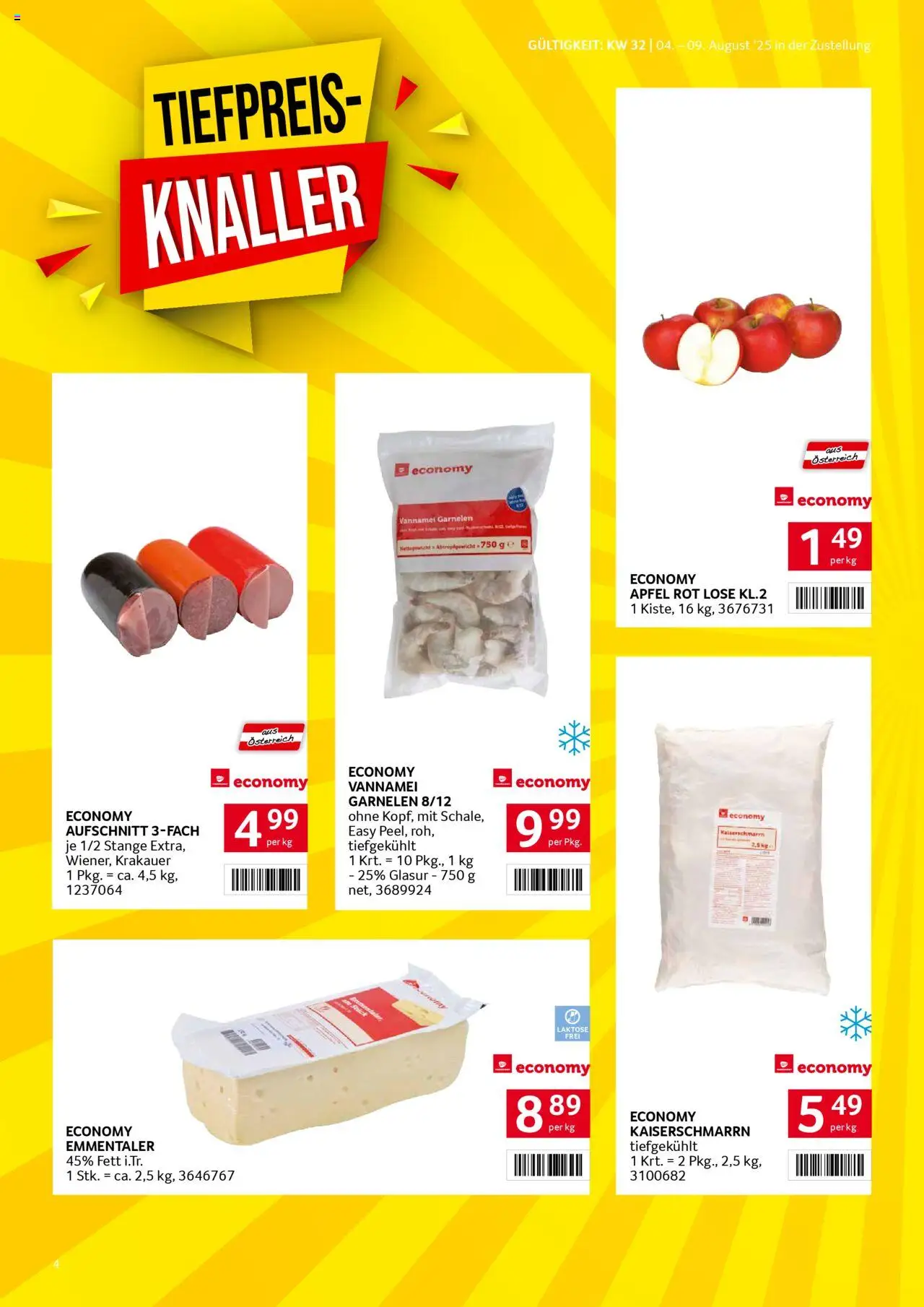 Transgourmet Zustellaktion gültig ab 03.08.2025 | Seite: 4 | Produkte: Äpfel