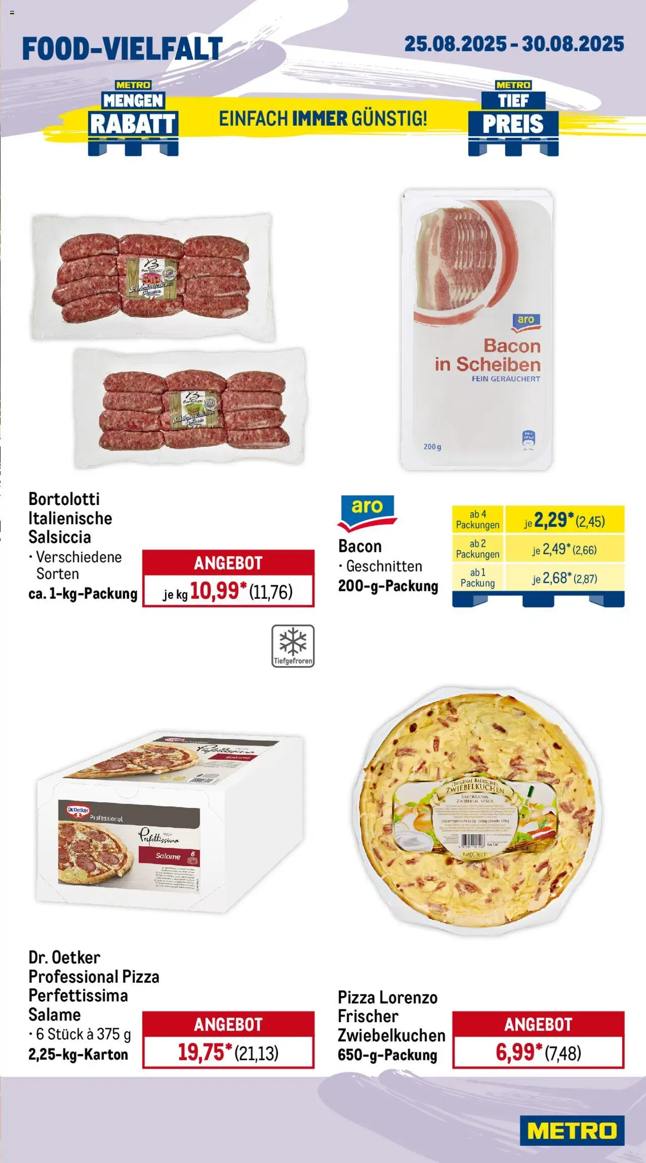Metro Prospekt 	 - gültig ab dem 25.08.2025 | Seite: 12 | Produkte: Pizza, Sauerrahm