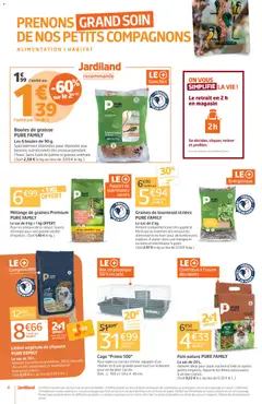 Jardiland - Prévisualisation de Jardiland catalogue valide à partir de 04.02.2026 | Page: 4 | Produits: Sac, Lapin, Cage, Huile