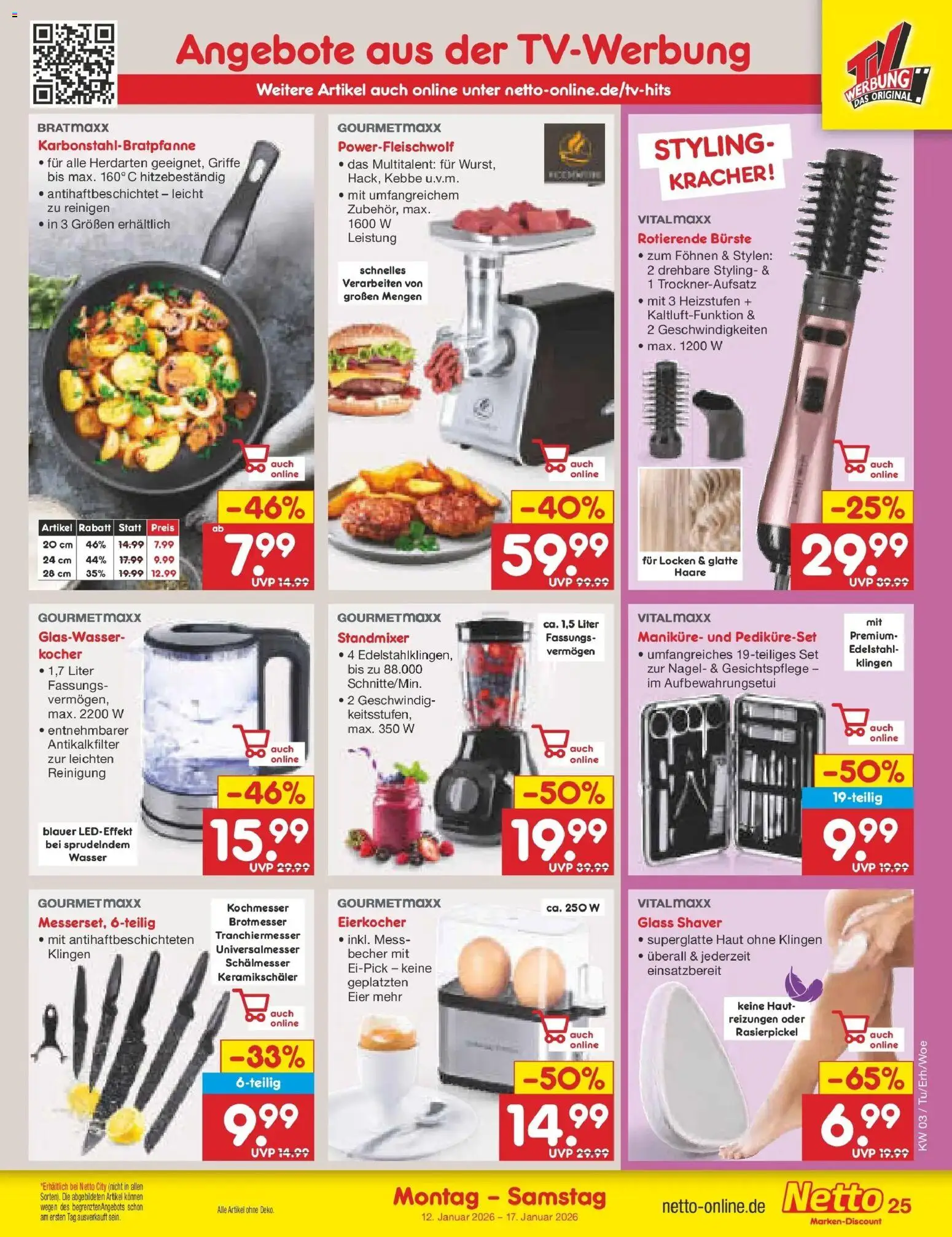 Netto Marken-Discount prospekt Lahr-Langenwinkel	 – gültig ab 12.01.2026 | Seite: 27 | Produkte: Kocher, Eier, Wasser, Eierkocher