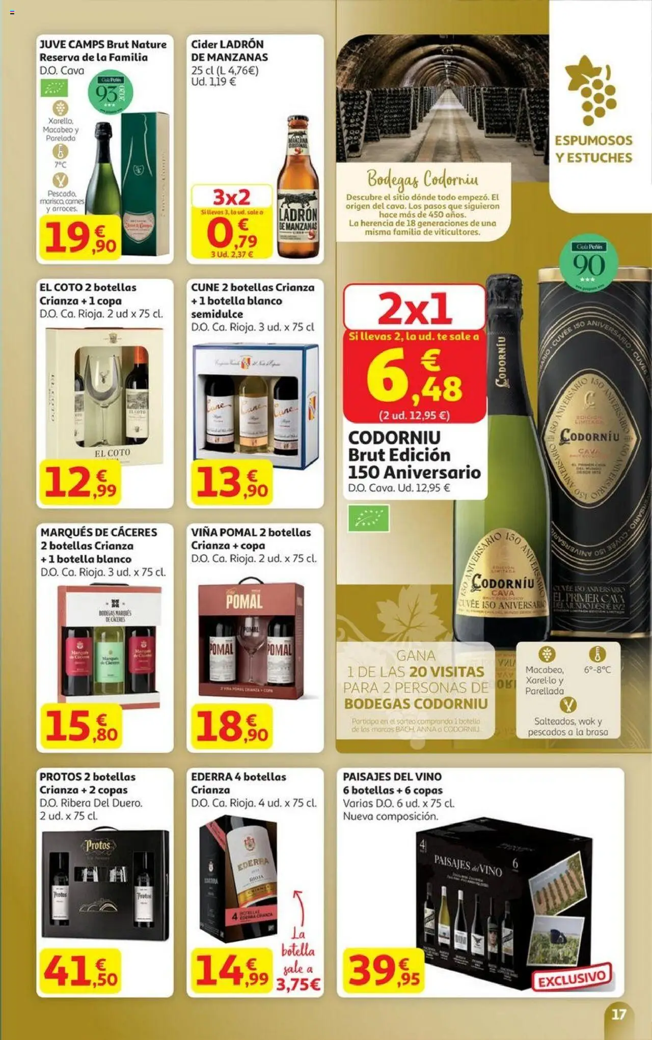 Alcampo - HP Galicia │ válido desde el 06.10.2025 | Página: 17 | Productos: Vino, Manzanas, Té