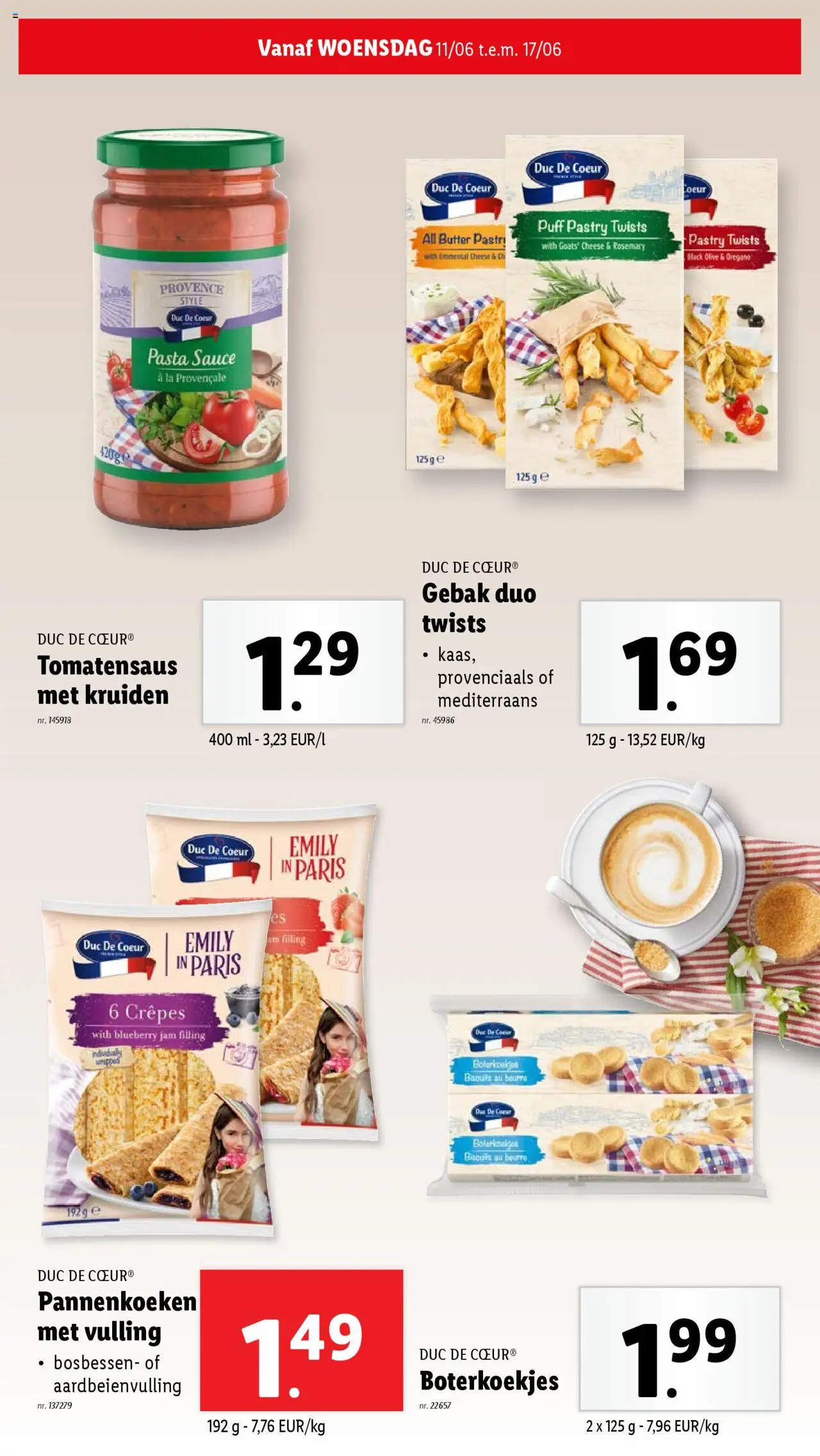  | Pagina: 17 | Producten: Pasta, Pannenkoeken, Gebak, Bosbessen